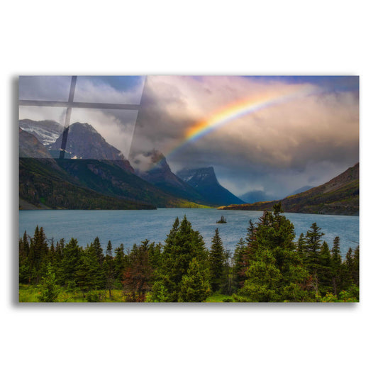 Epic Art 'Glacier Rainbow - Glacier National Park' by Darren White, Acrylic Glass Wall Art