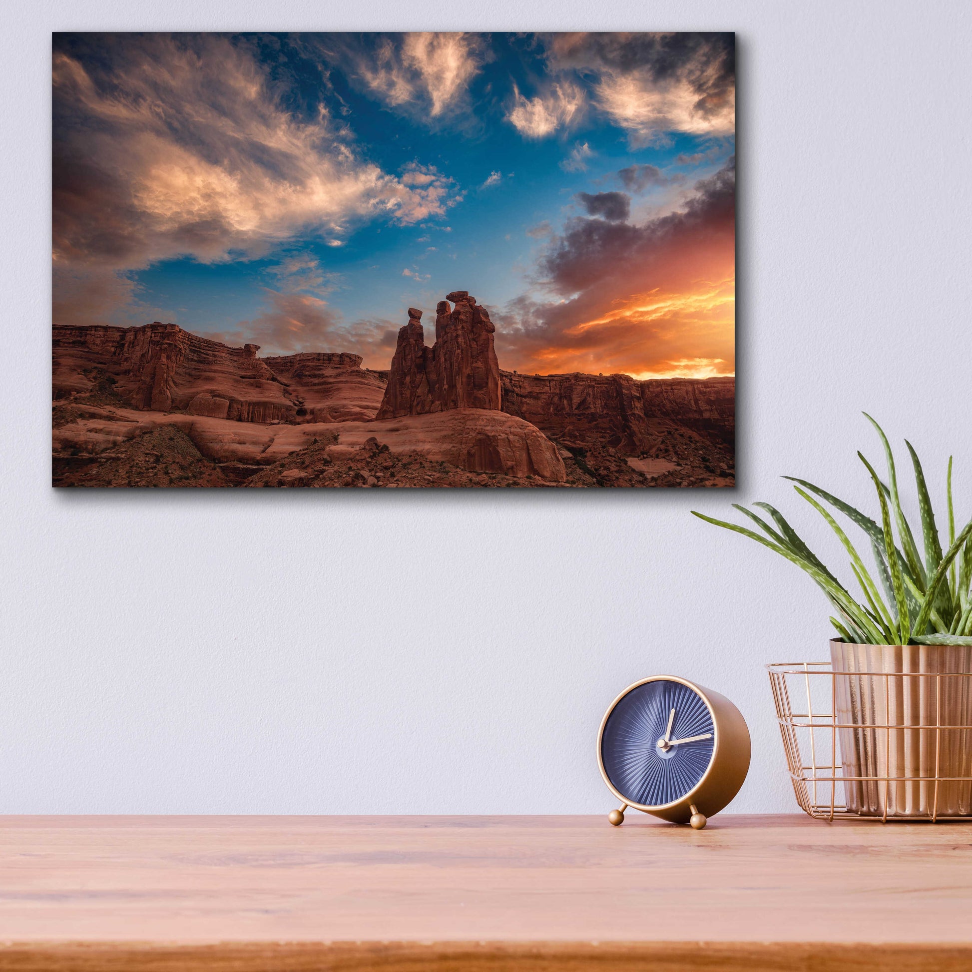 Epic Art 'Glowing Gossips - Arches National Park' by Darren White, Acrylic Glass Wall Art,16x12