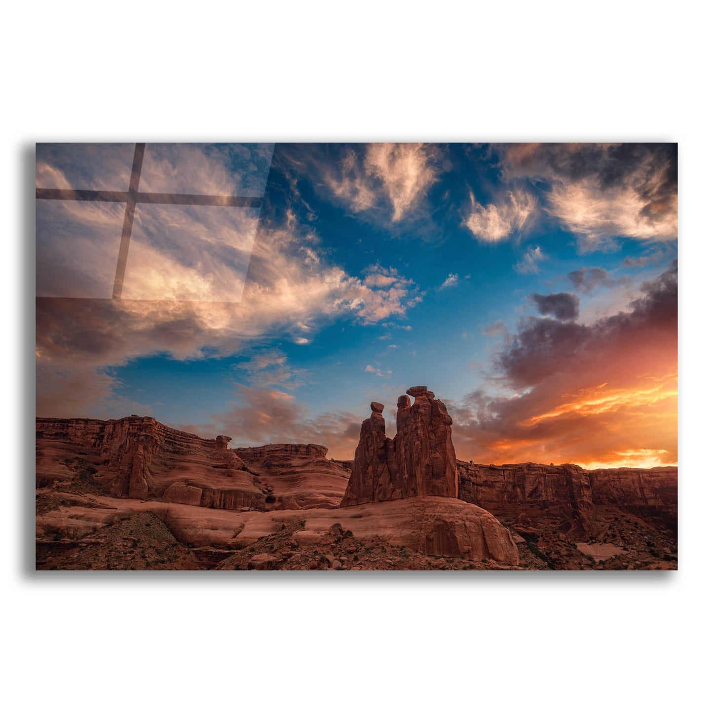 Epic Art 'Glowing Gossips - Arches National Park' by Darren White, Acrylic Glass Wall Art,24x16