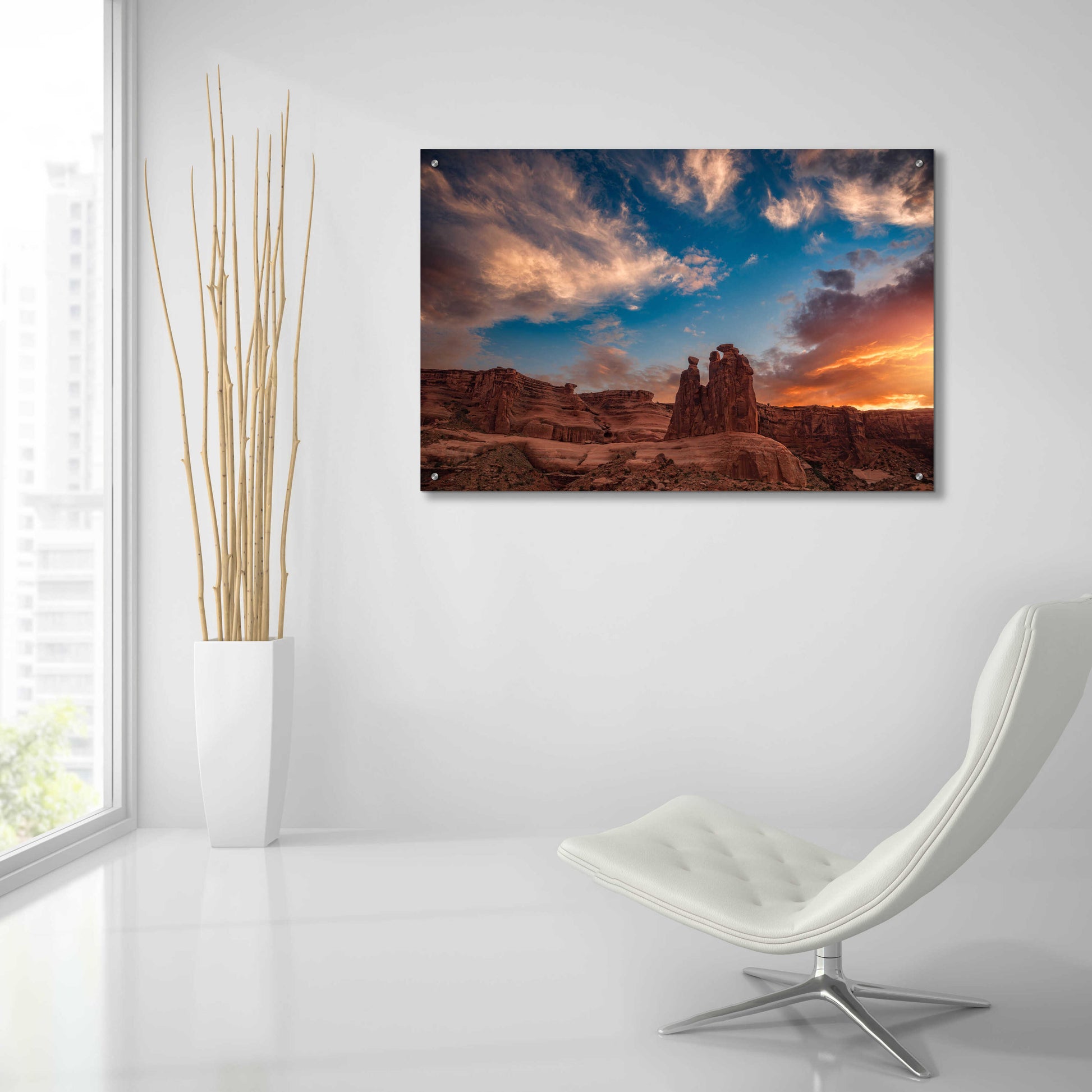 Epic Art 'Glowing Gossips - Arches National Park' by Darren White, Acrylic Glass Wall Art,36x24