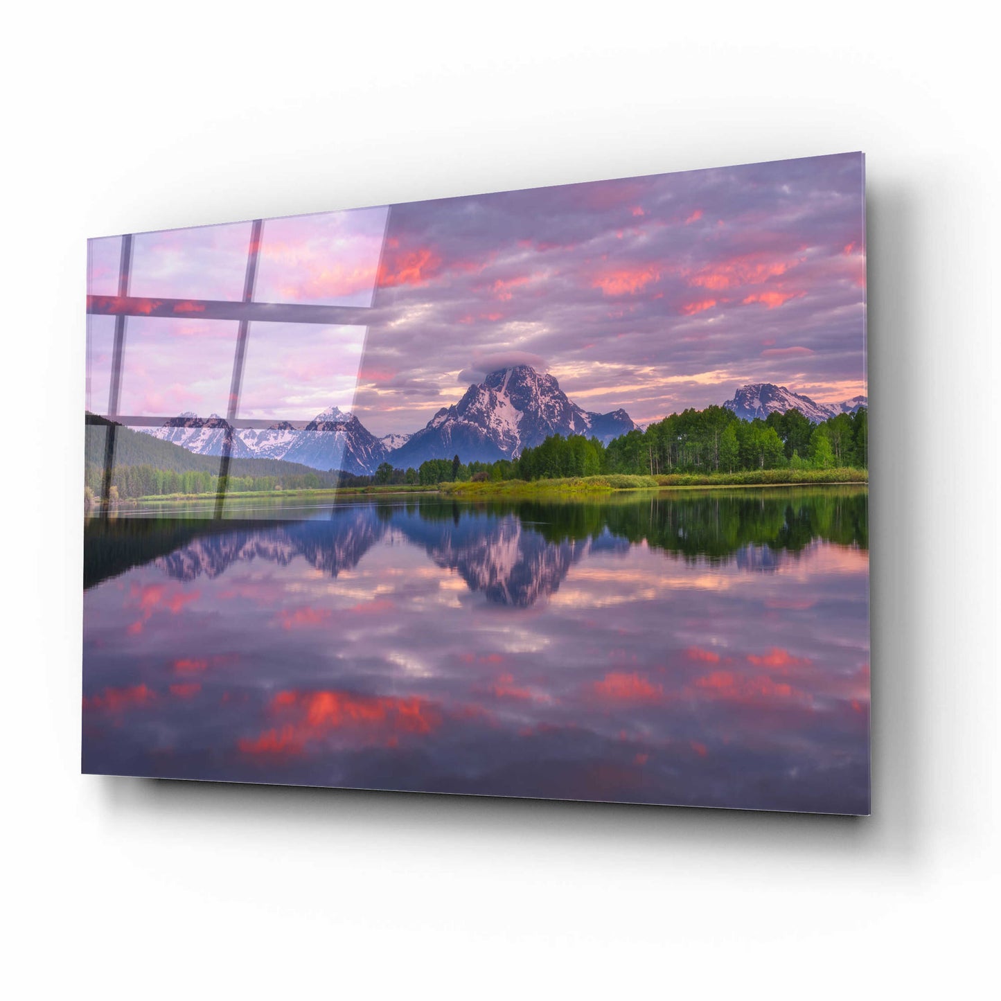 Epic Art 'Grand Sunrise - Grand Teton National Park' by Darren White, Acrylic Glass Wall Art,16x12