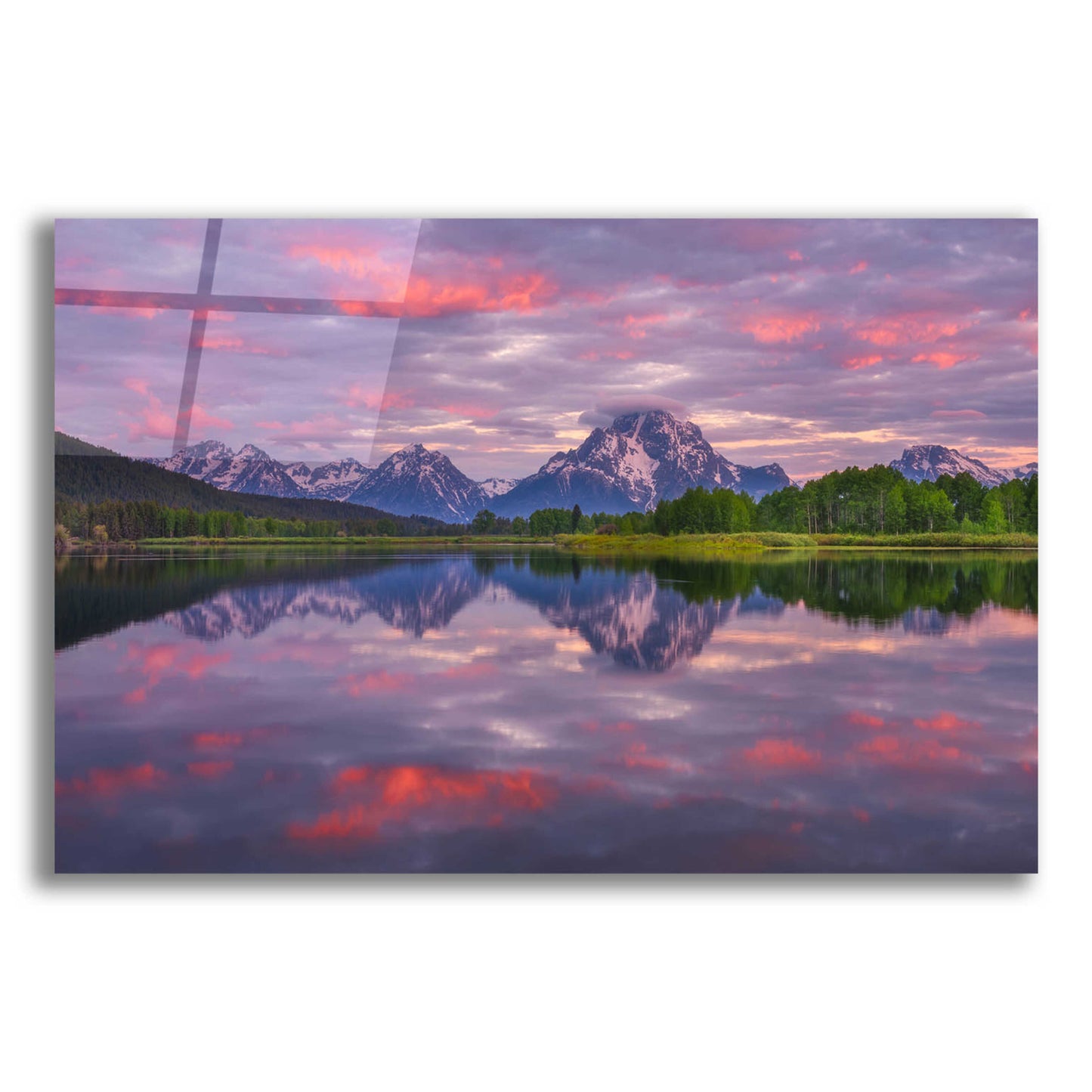 Epic Art 'Grand Sunrise - Grand Teton National Park' by Darren White, Acrylic Glass Wall Art,24x16