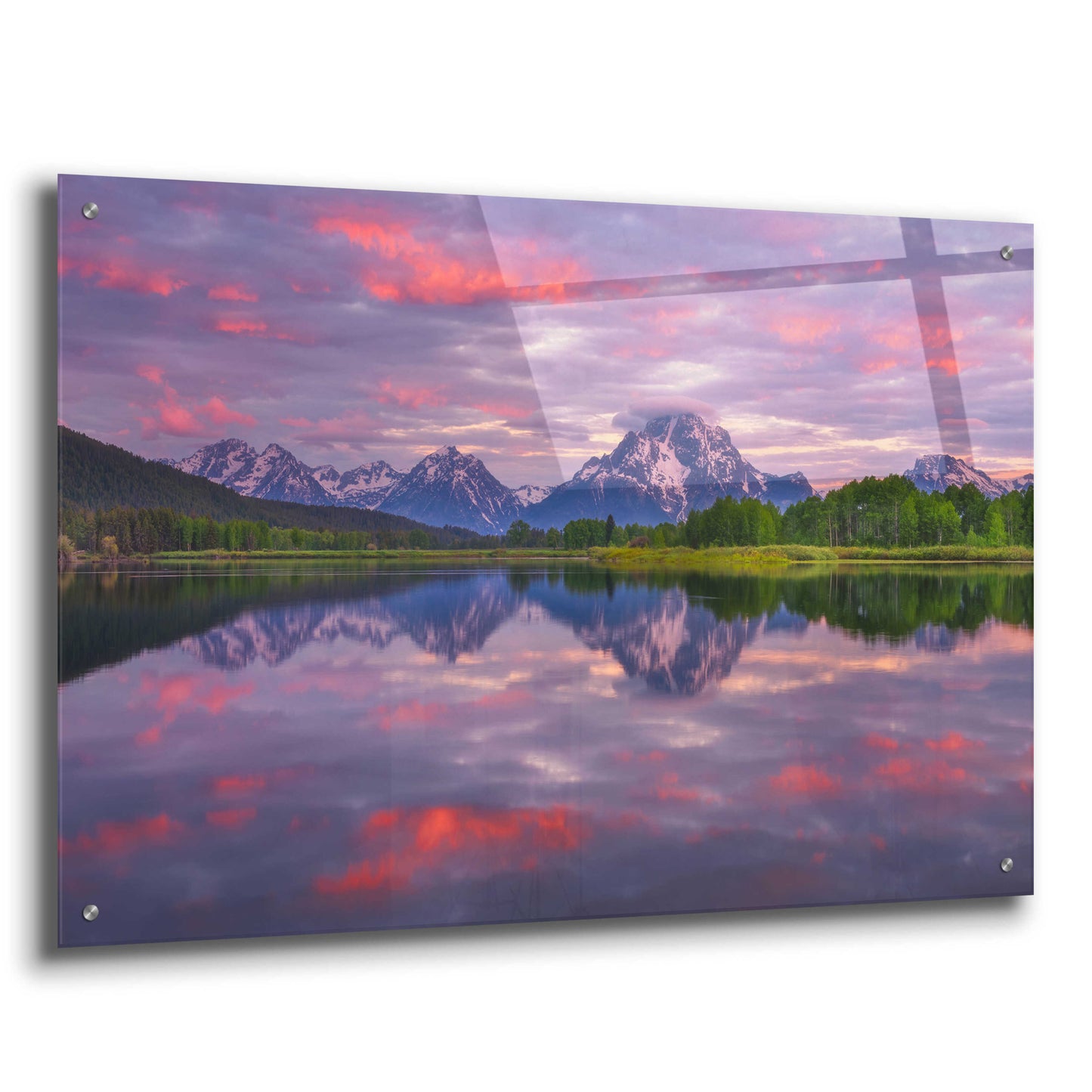 Epic Art 'Grand Sunrise - Grand Teton National Park' by Darren White, Acrylic Glass Wall Art,36x24