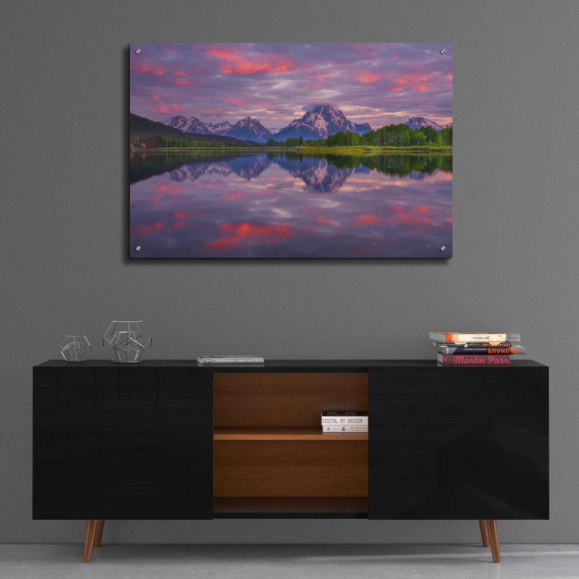 Epic Art 'Grand Sunrise - Grand Teton National Park' by Darren White, Acrylic Glass Wall Art,36x24