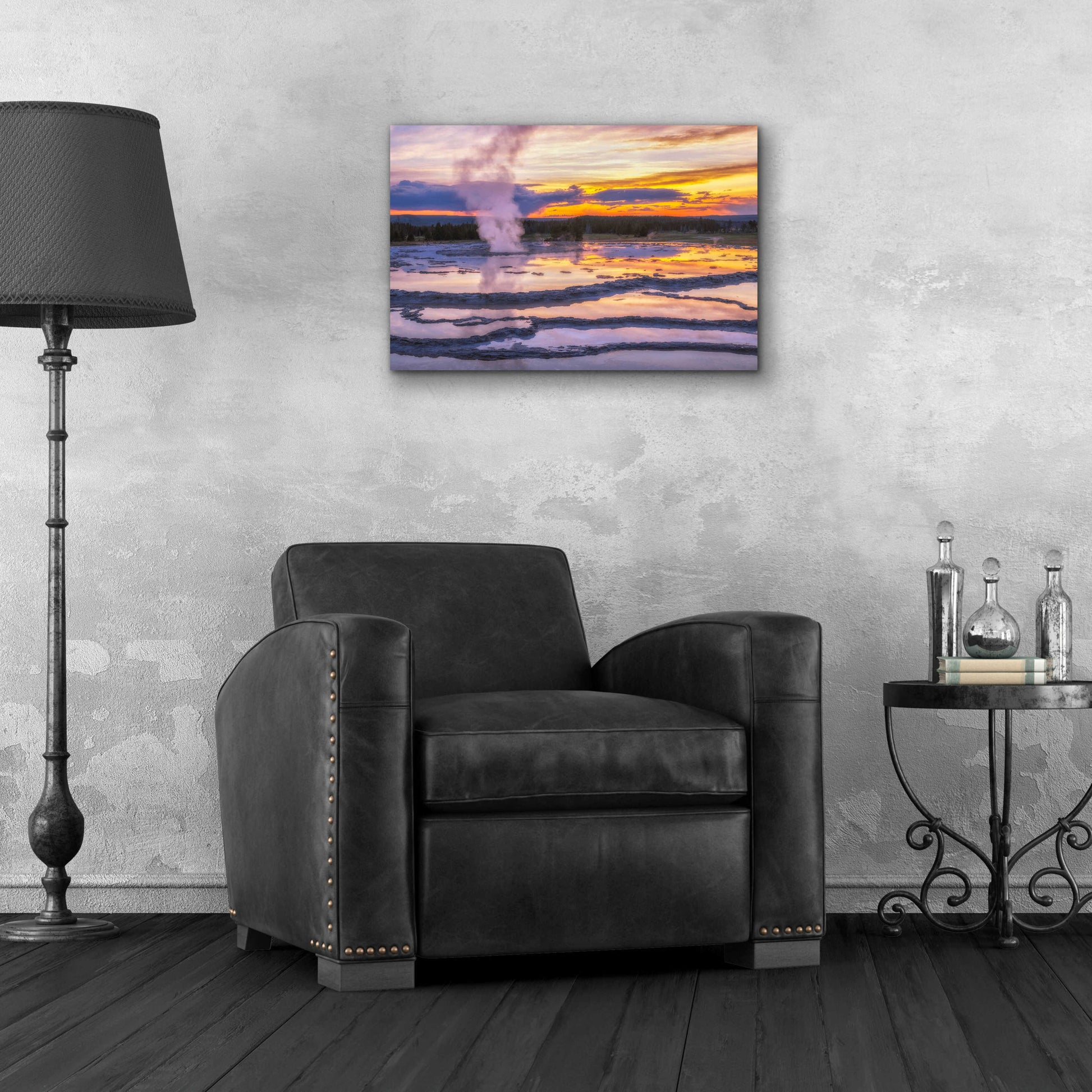 Epic Art 'Great Sunset - Grand Teton National Park' by Darren White, Acrylic Glass Wall Art,24x16