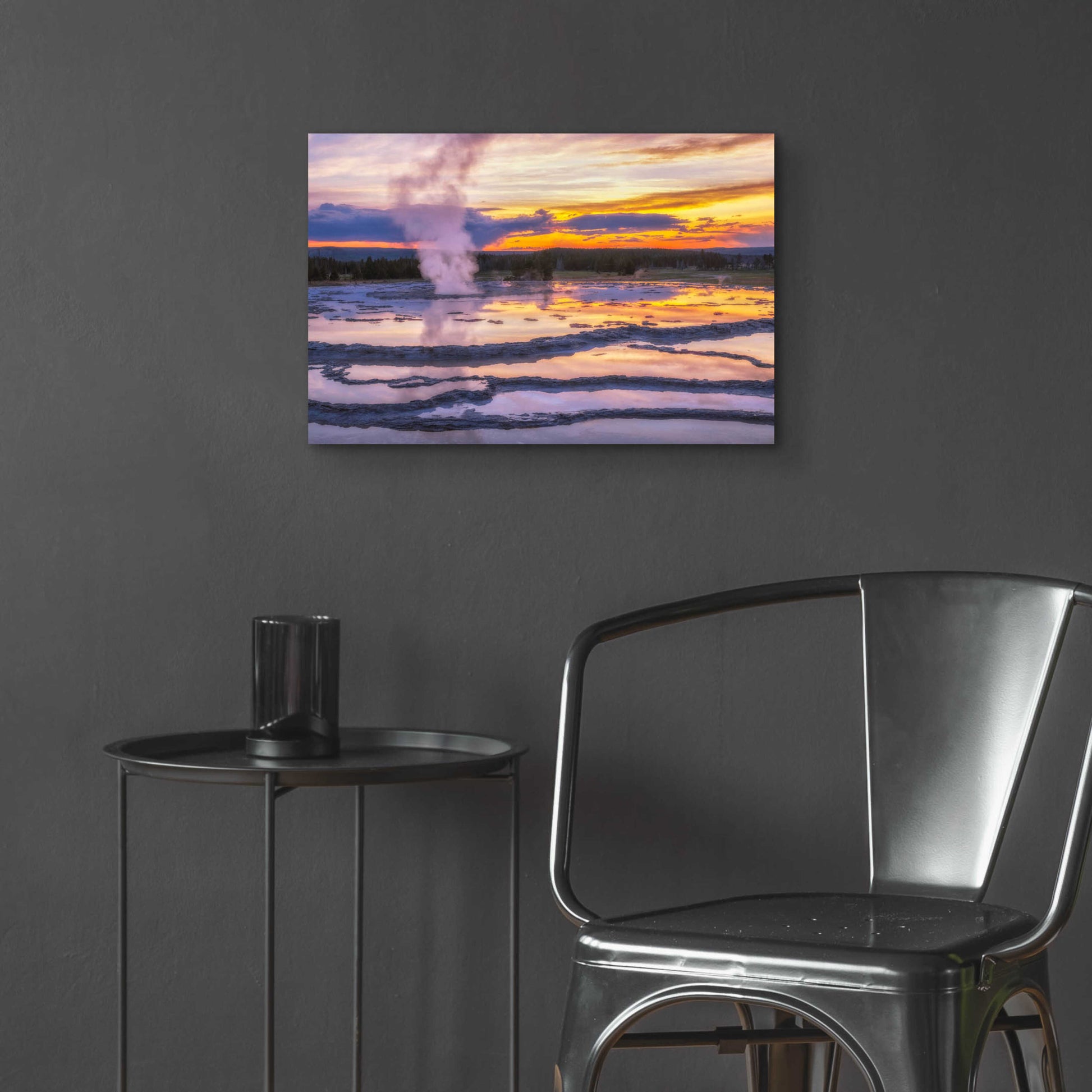 Epic Art 'Great Sunset - Grand Teton National Park' by Darren White, Acrylic Glass Wall Art,24x16