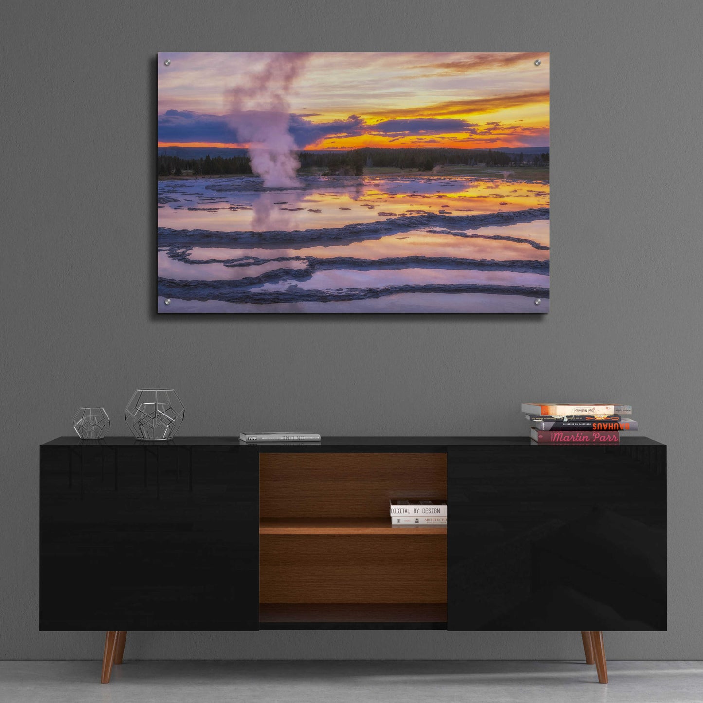 Epic Art 'Great Sunset - Grand Teton National Park' by Darren White, Acrylic Glass Wall Art,36x24