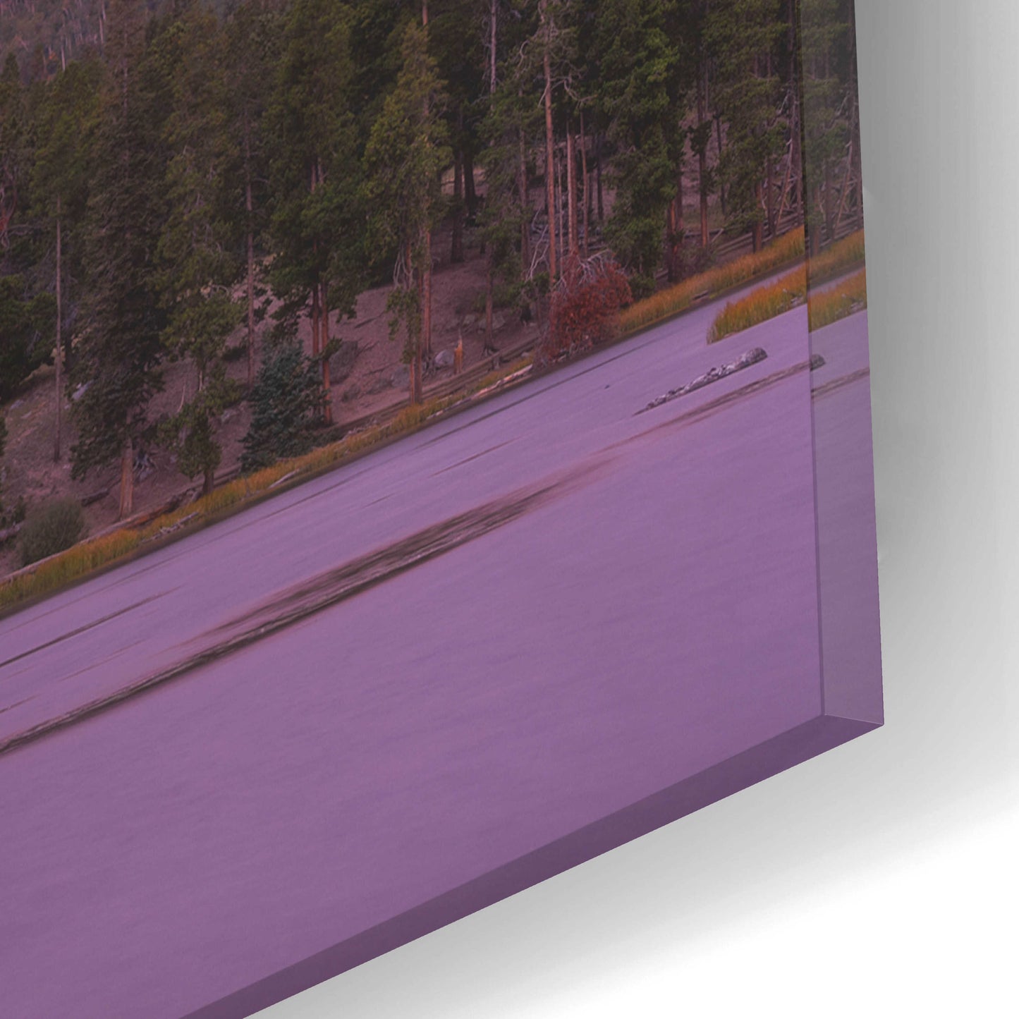 Epic Art 'Harvest Moon over Hallett Peak - Rocky Mountain National Park' by Darren White, Acrylic Glass Wall Art,16x12