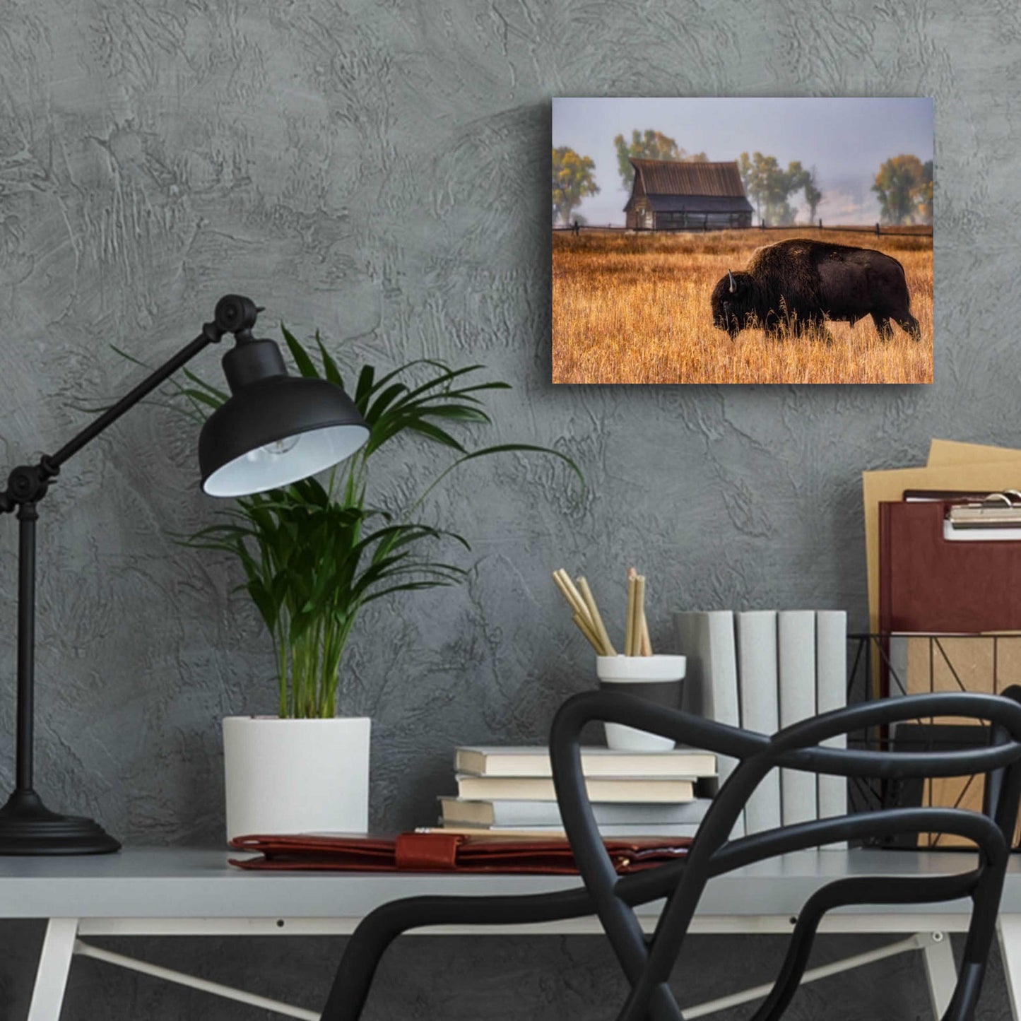 Epic Art 'Home on the Range - Grand Teton National Park' by Darren White, Acrylic Glass Wall Art,16x12