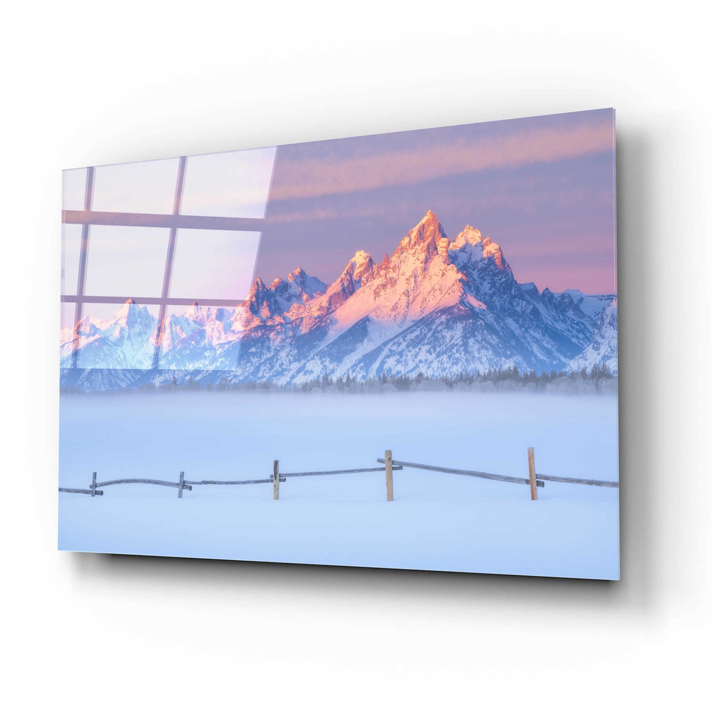 Epic Art 'Let there be Light - Grand Teton National Park' by Darren White, Acrylic Glass Wall Art,16x12