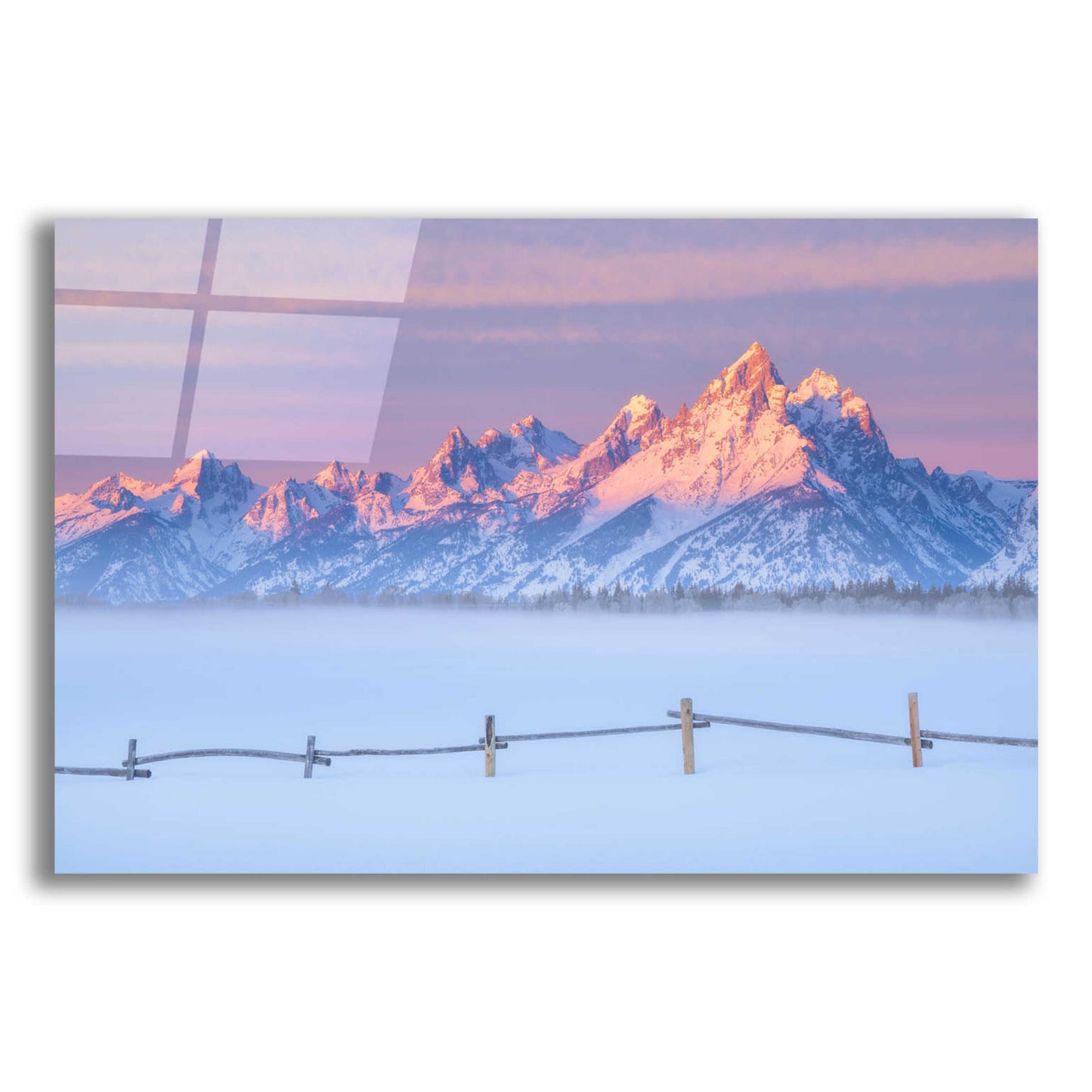 Epic Art 'Let there be Light - Grand Teton National Park' by Darren White, Acrylic Glass Wall Art,24x16
