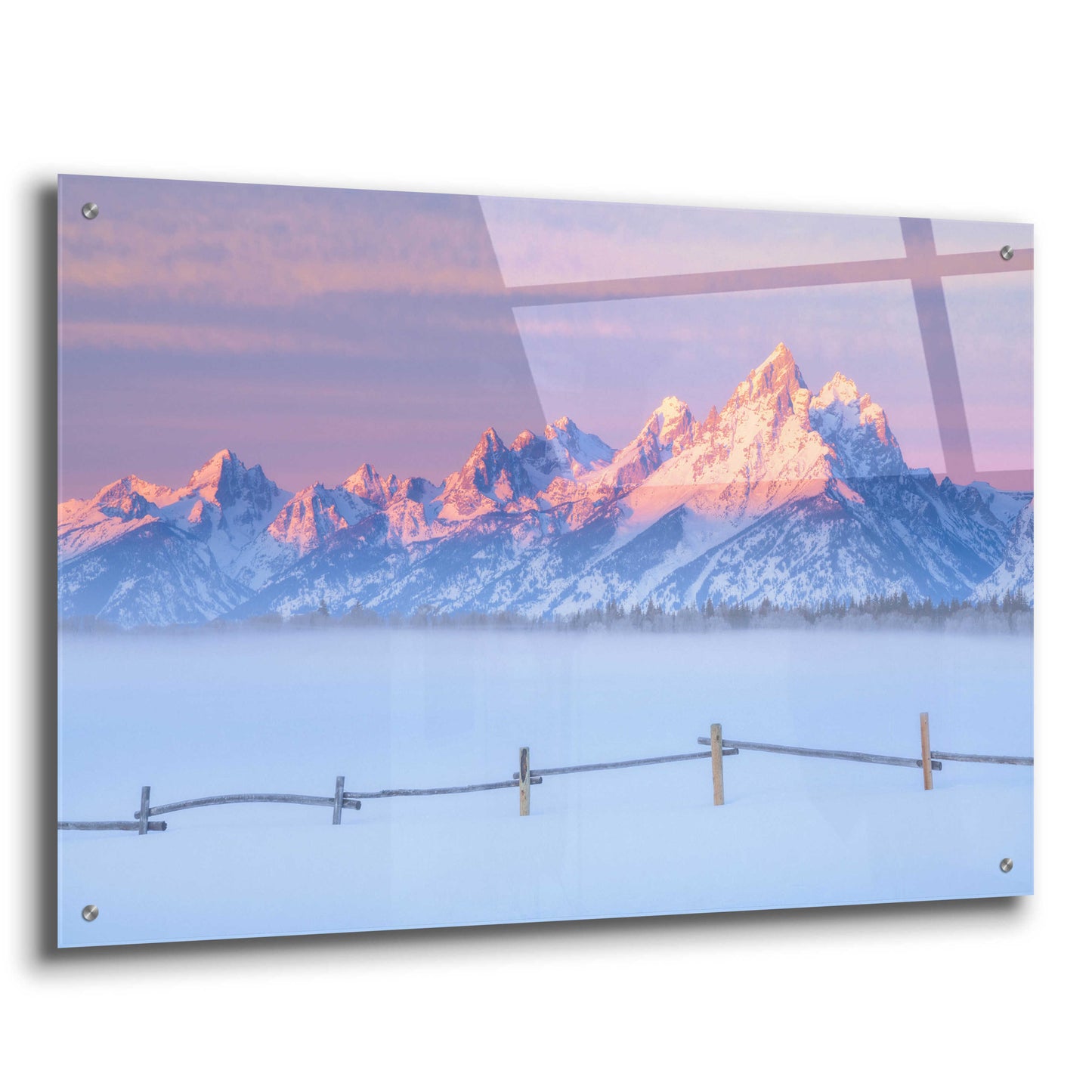 Epic Art 'Let there be Light - Grand Teton National Park' by Darren White, Acrylic Glass Wall Art,36x24