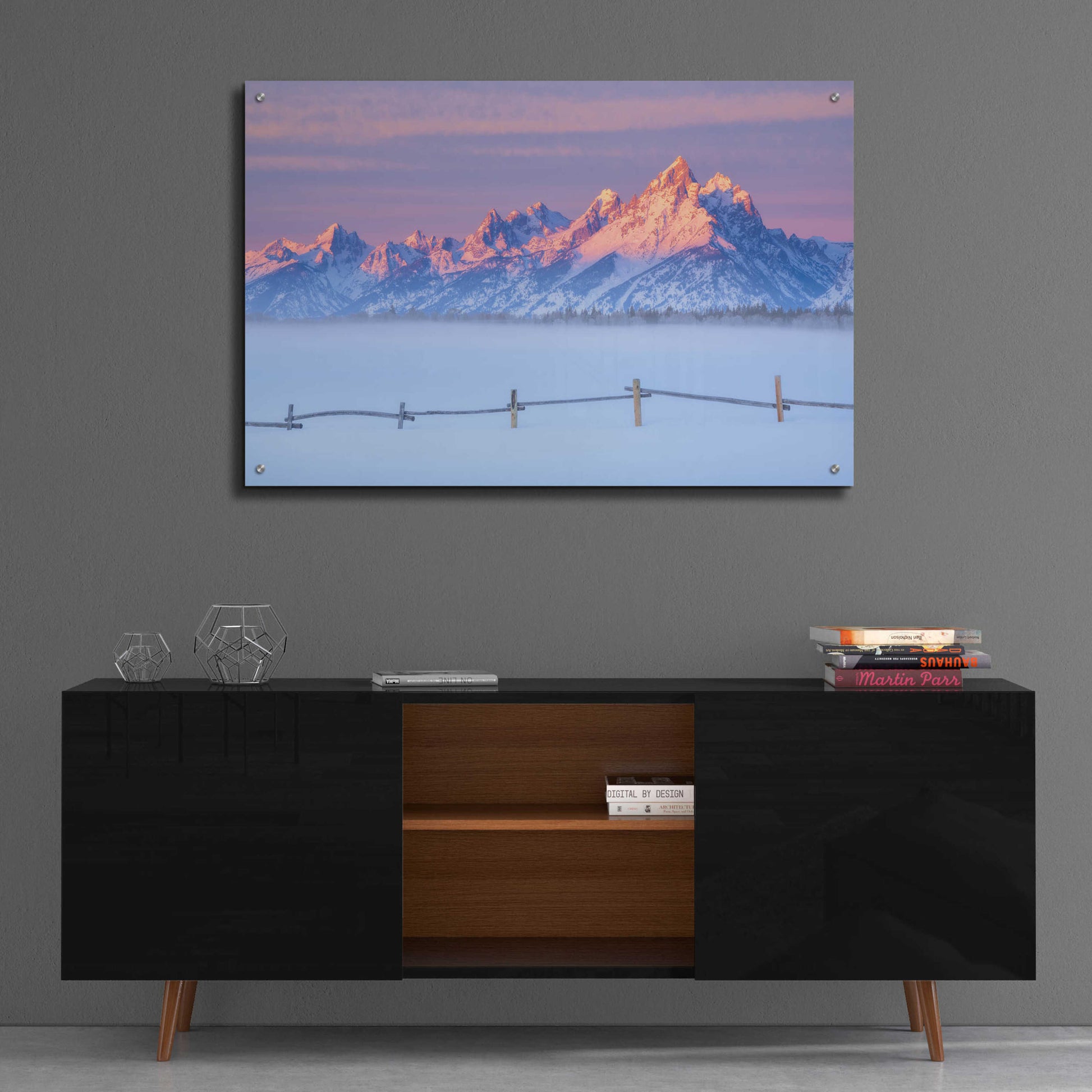 Epic Art 'Let there be Light - Grand Teton National Park' by Darren White, Acrylic Glass Wall Art,36x24