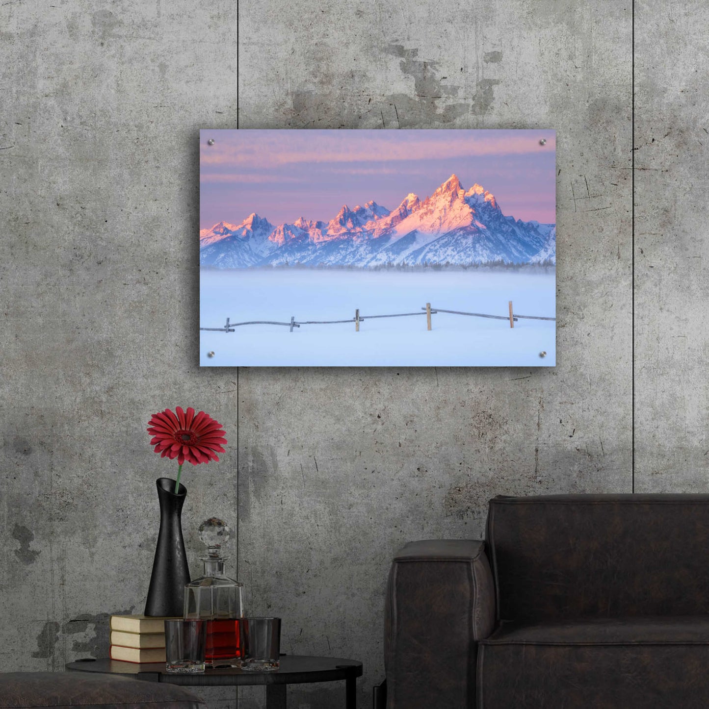 Epic Art 'Let there be Light - Grand Teton National Park' by Darren White, Acrylic Glass Wall Art,36x24