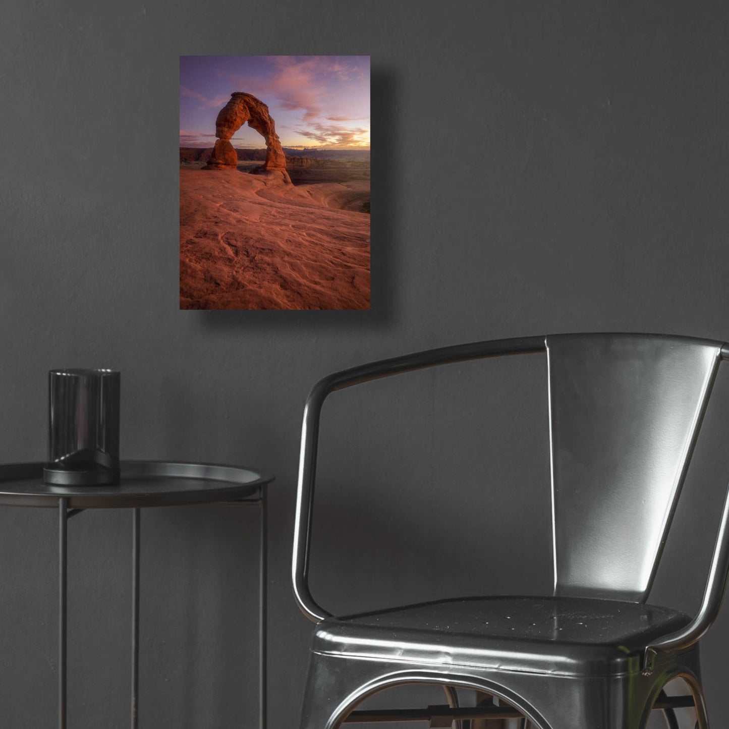 Epic Art 'Lonesome Sunset - Arches National Park' by Darren White, Acrylic Glass Wall Art,12x16