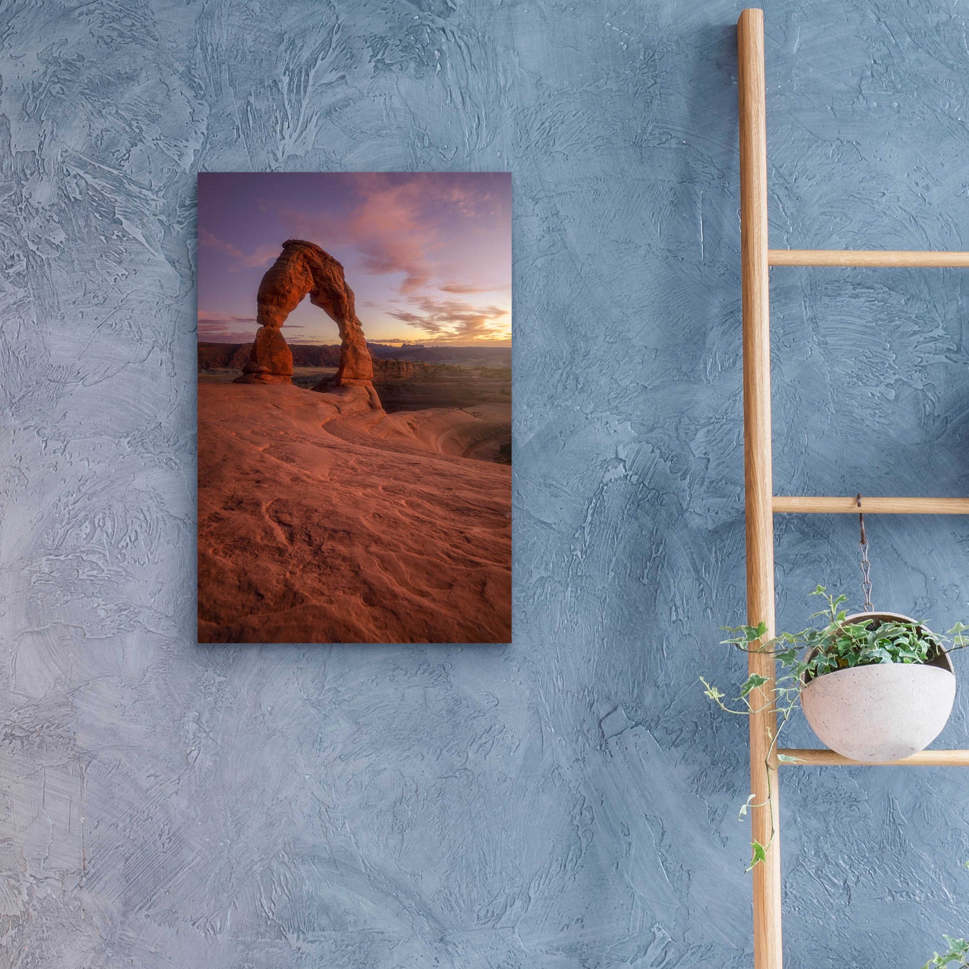 Epic Art 'Lonesome Sunset - Arches National Park' by Darren White, Acrylic Glass Wall Art,16x24