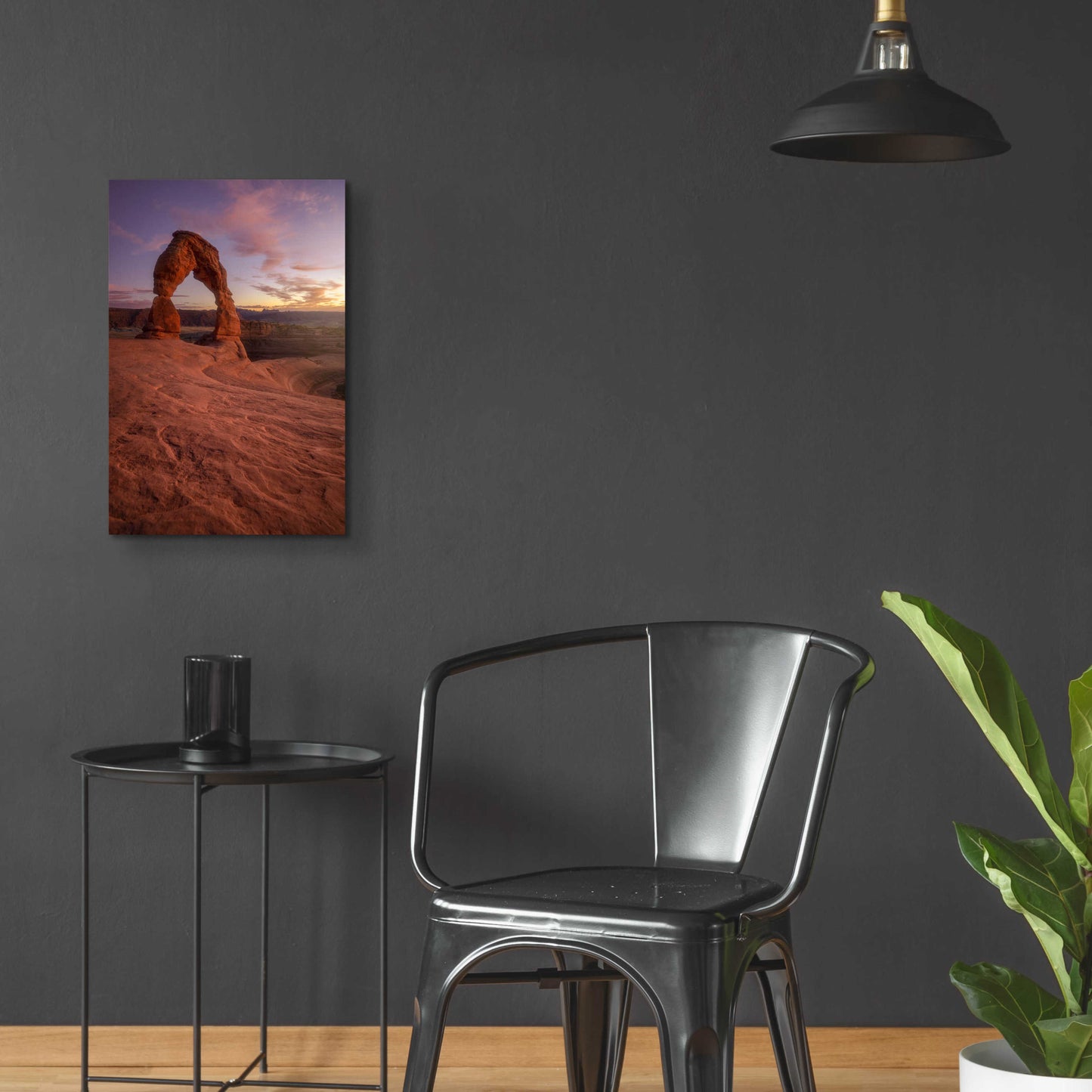 Epic Art 'Lonesome Sunset - Arches National Park' by Darren White, Acrylic Glass Wall Art,16x24