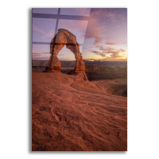 Epic Art 'Lonesome Sunset - Arches National Park' by Darren White, Acrylic Glass Wall Art
