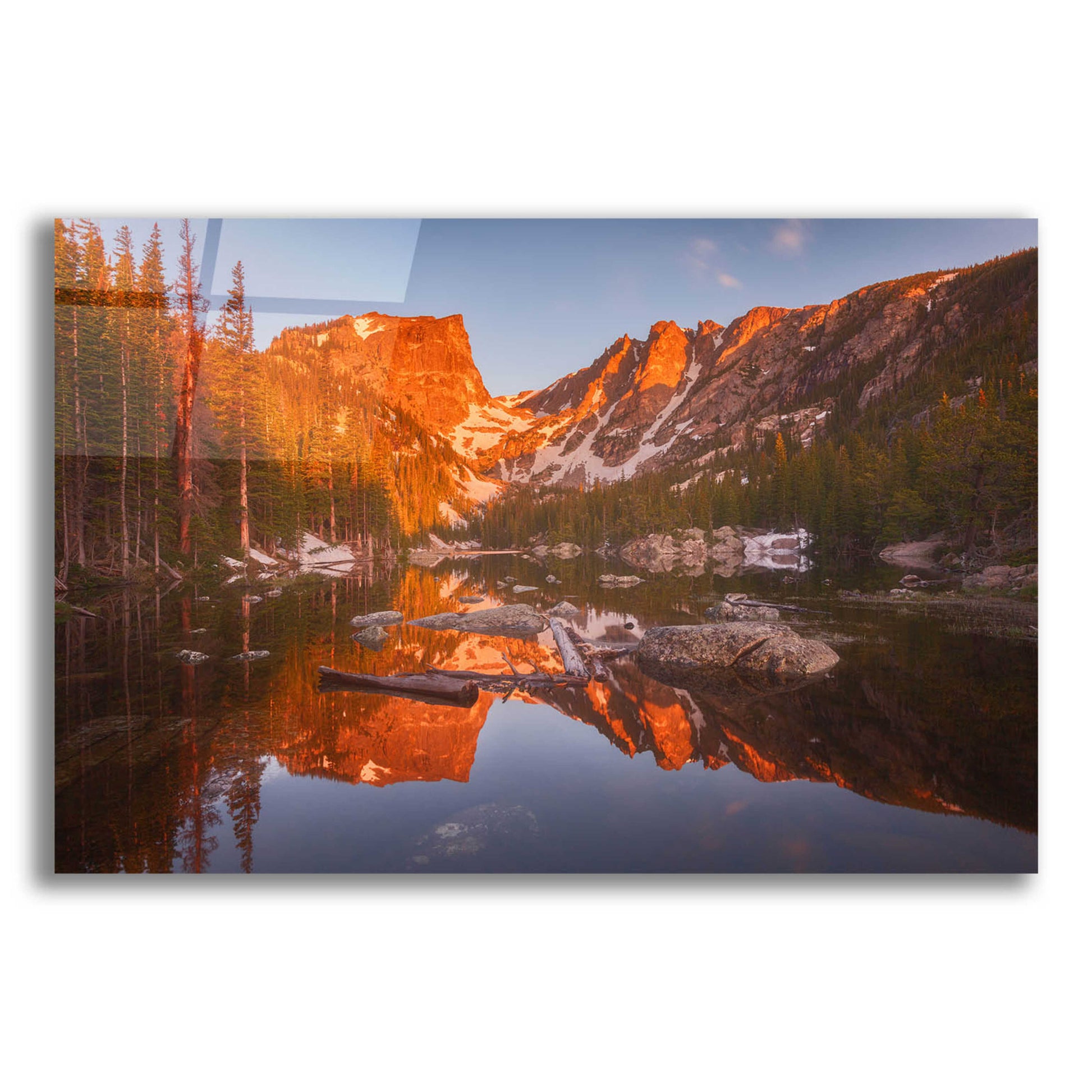 Epic Art 'Magic Morning Light - Rocky Mountain National Park' by Darren White, Acrylic Glass Wall Art,24x16
