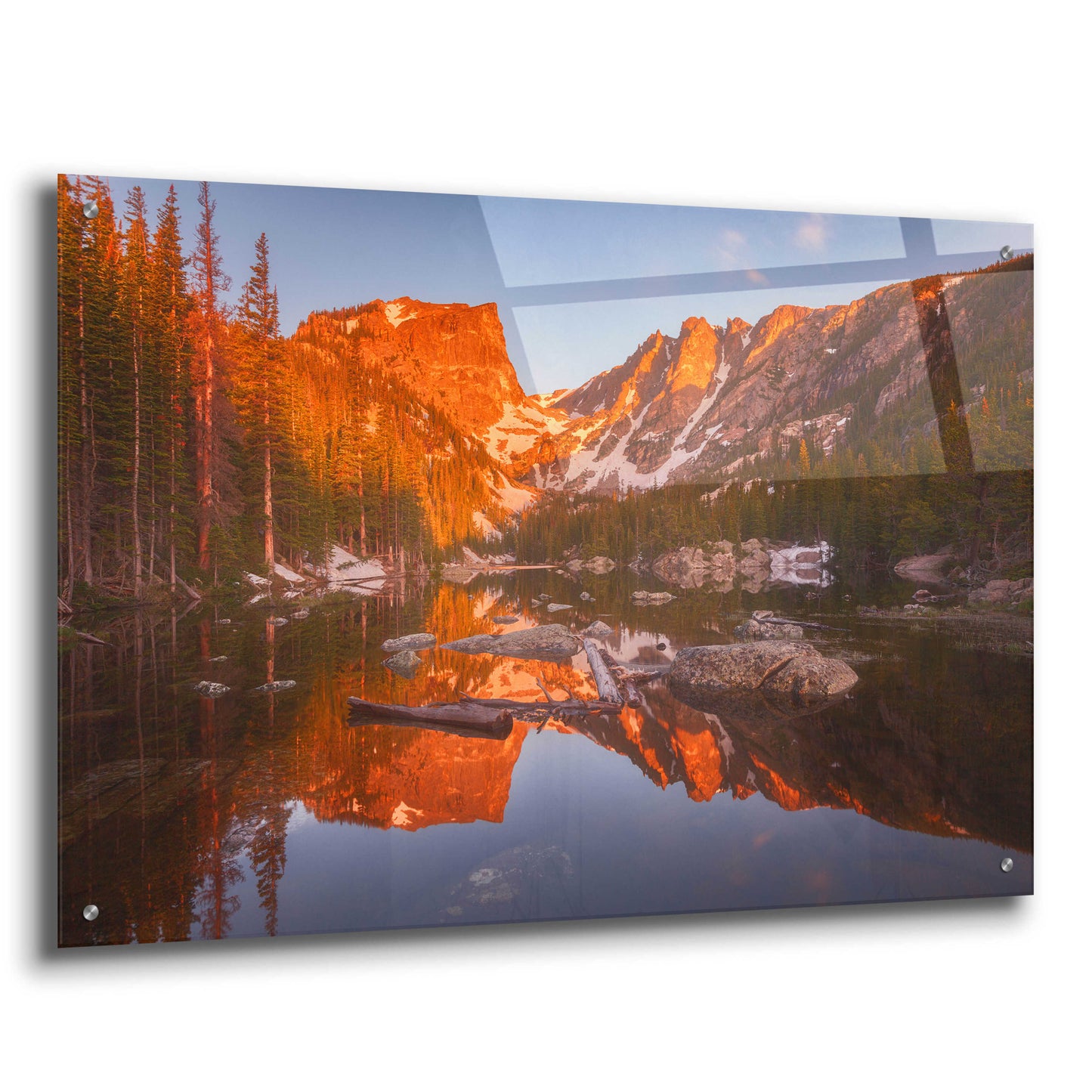 Epic Art 'Magic Morning Light - Rocky Mountain National Park' by Darren White, Acrylic Glass Wall Art,36x24