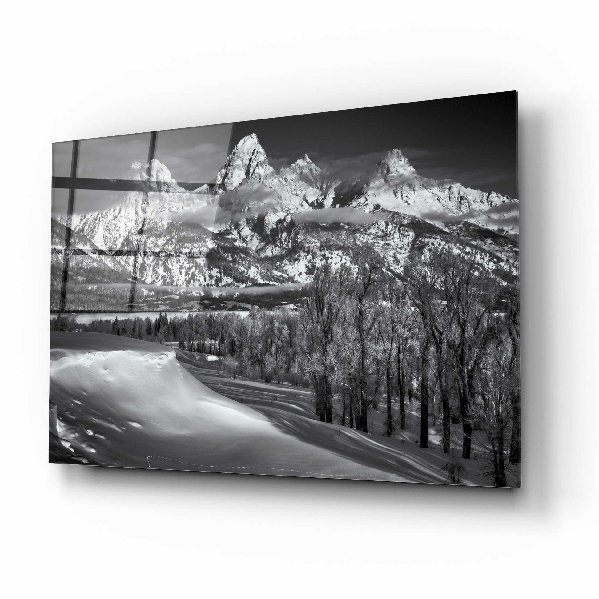 Epic Art 'Majestic Peaks - Grand Teton National Park' by Darren White, Acrylic Glass Wall Art,16x12