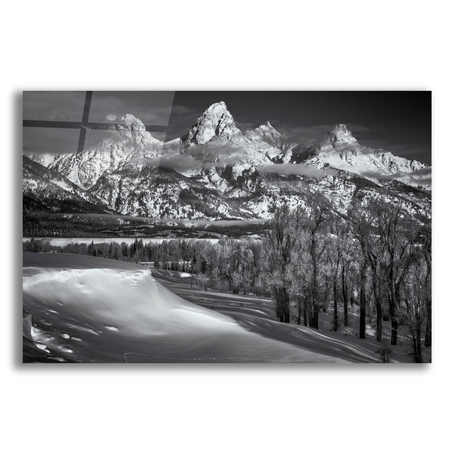 Epic Art 'Majestic Peaks - Grand Teton National Park' by Darren White, Acrylic Glass Wall Art,24x16