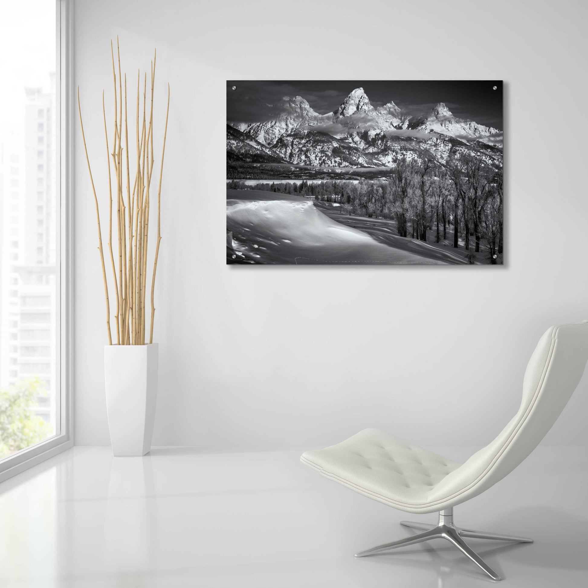 Epic Art 'Majestic Peaks - Grand Teton National Park' by Darren White, Acrylic Glass Wall Art,36x24