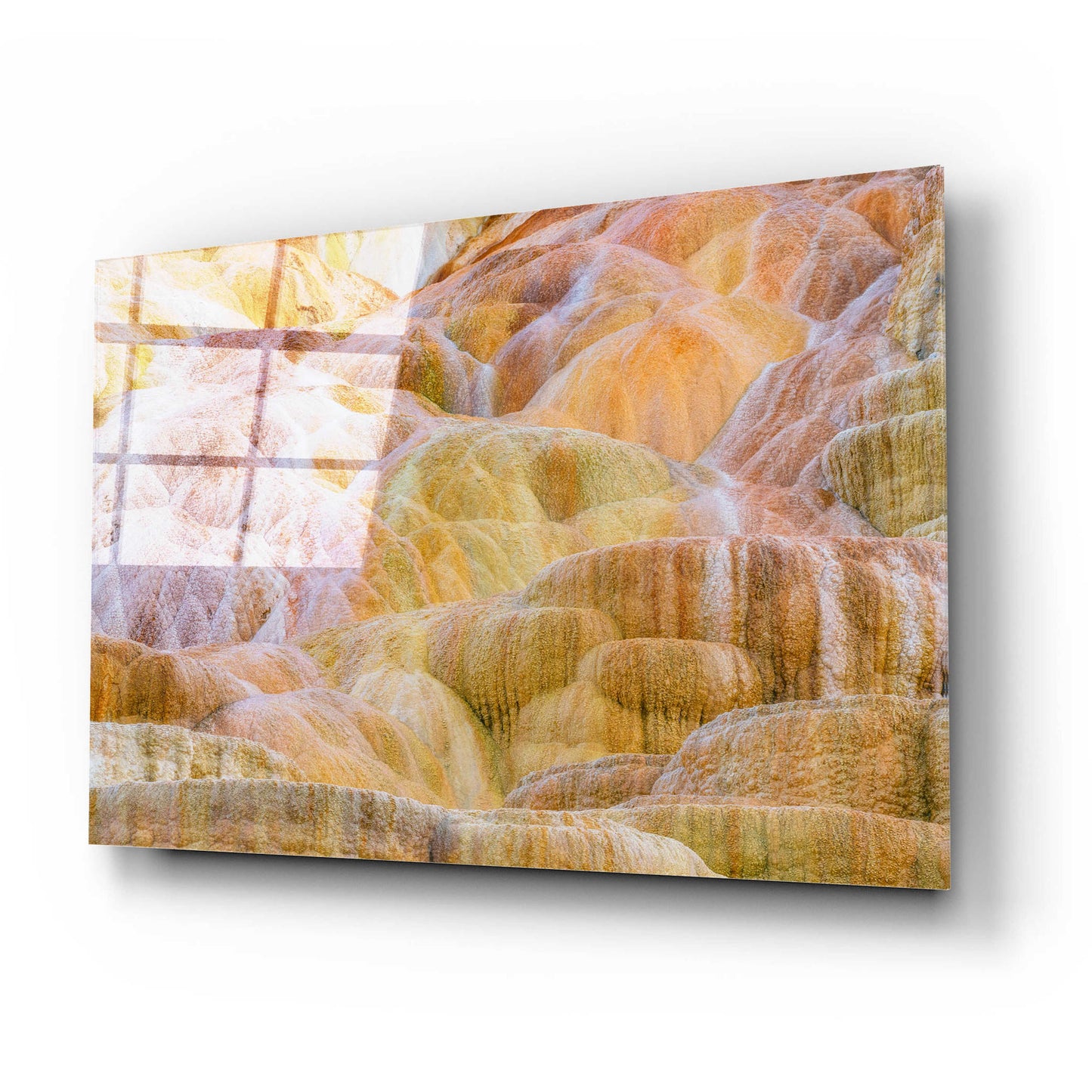 Epic Art 'Mammoth Palette - Yellowstone National Park' by Darren White, Acrylic Glass Wall Art,24x16
