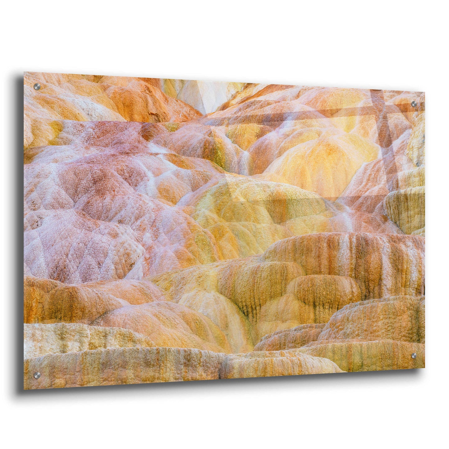 Epic Art 'Mammoth Palette - Yellowstone National Park' by Darren White, Acrylic Glass Wall Art,36x24