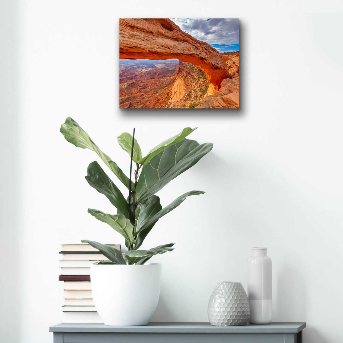 Epic Art 'Mesa's Drop - Canyonlands National Park' by Darren White, Acrylic Glass Wall Art,16x12