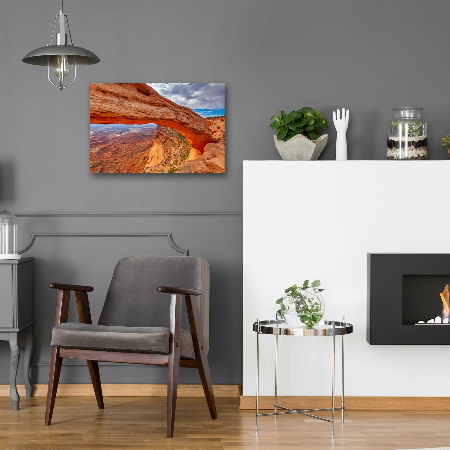 Epic Art 'Mesa's Drop - Canyonlands National Park' by Darren White, Acrylic Glass Wall Art,24x16