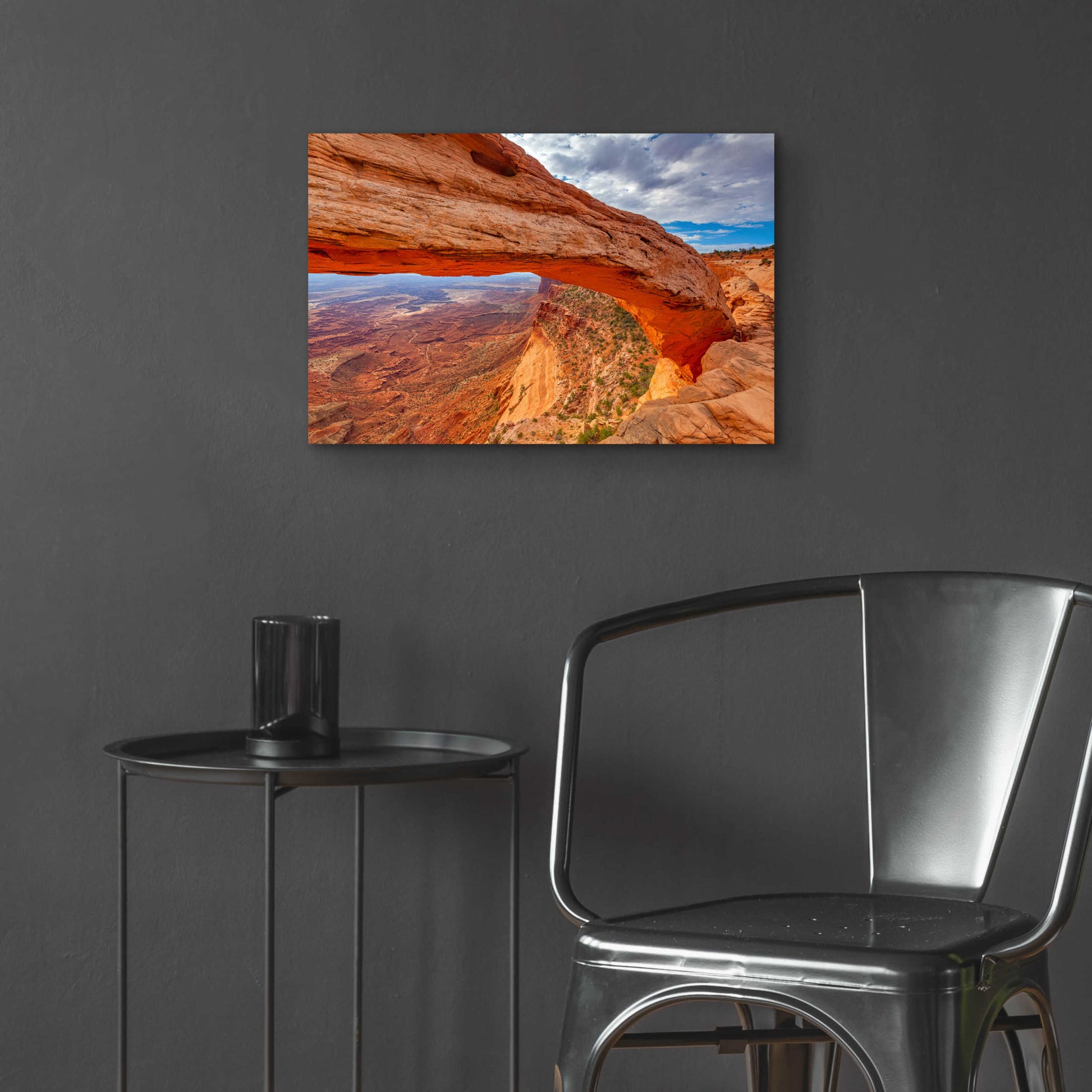 Epic Art 'Mesa's Drop - Canyonlands National Park' by Darren White, Acrylic Glass Wall Art,24x16