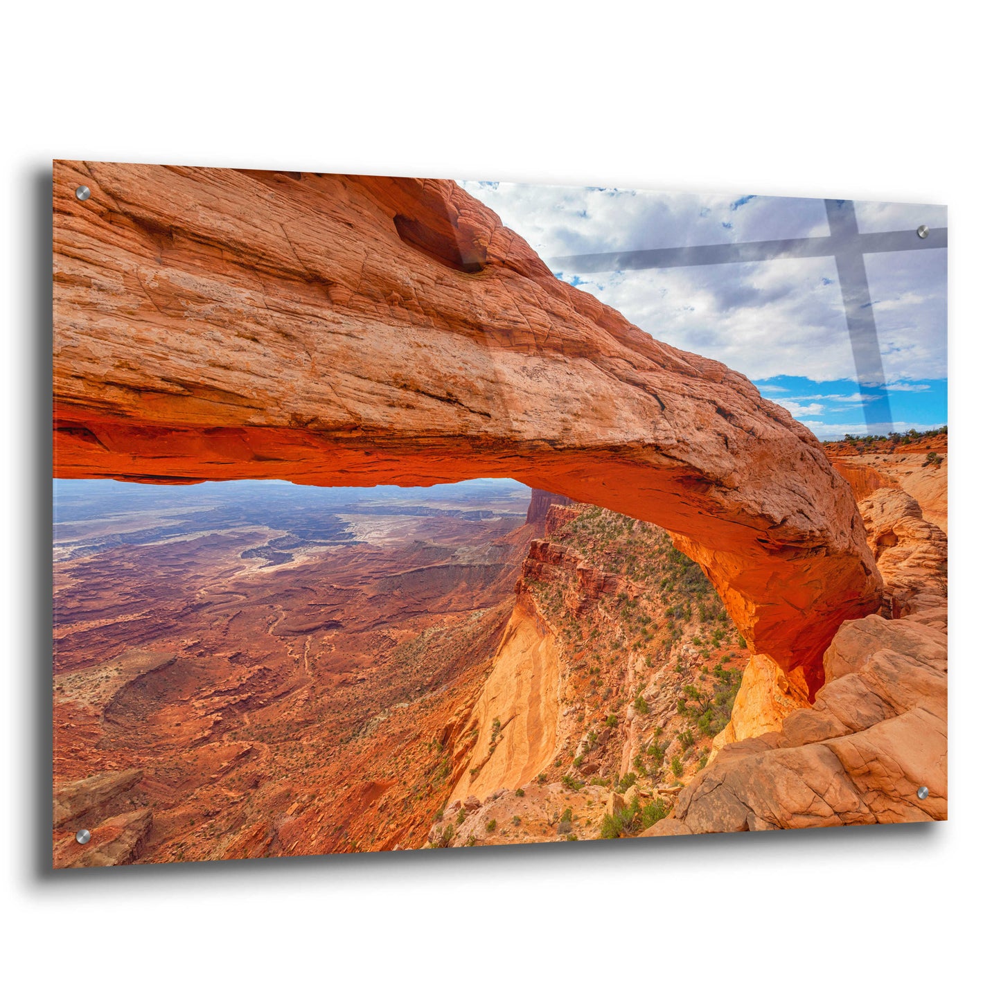 Epic Art 'Mesa's Drop - Canyonlands National Park' by Darren White, Acrylic Glass Wall Art,36x24