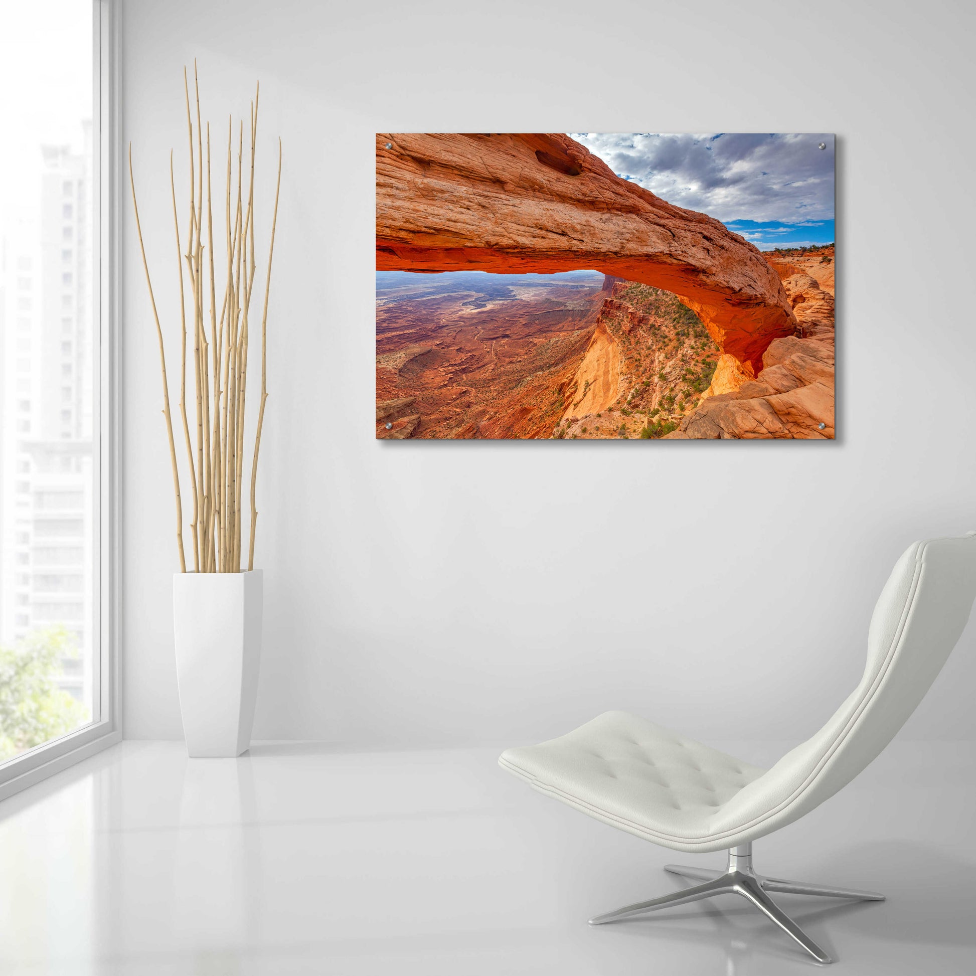 Epic Art 'Mesa's Drop - Canyonlands National Park' by Darren White, Acrylic Glass Wall Art,36x24