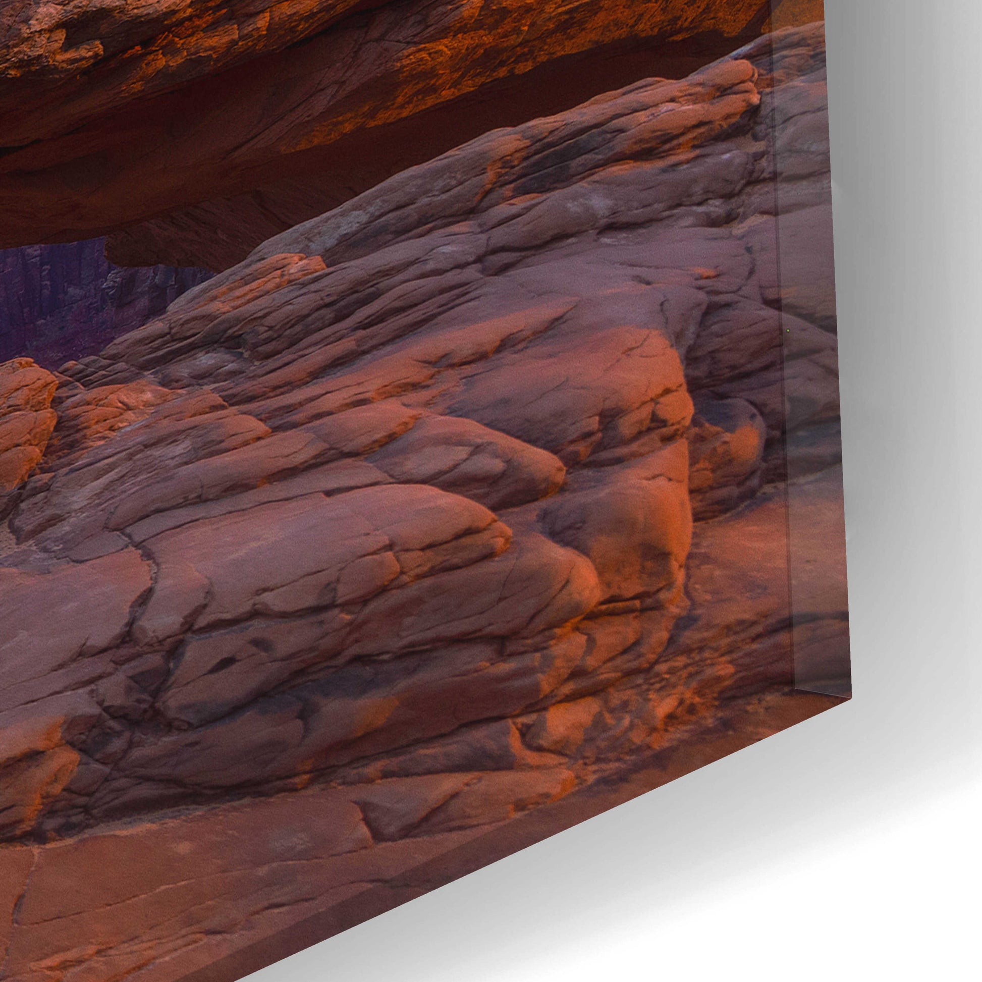 Epic Art 'Moonrise over Mesa - Canyonlands National Park' by Darren White, Acrylic Glass Wall Art,24x12