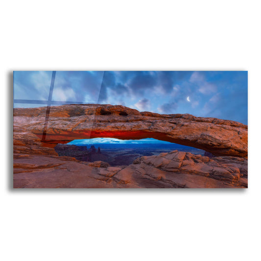 Epic Art 'Moonrise over Mesa - Canyonlands National Park' by Darren White, Acrylic Glass Wall Art