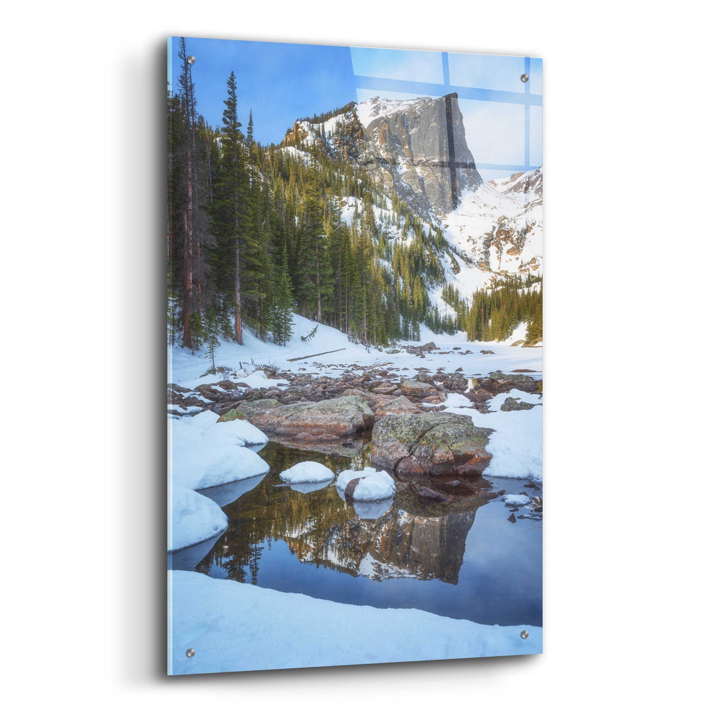 Epic Art 'Morning Dreams - Rocky Mountain National Park' by Darren White, Acrylic Glass Wall Art,24x36