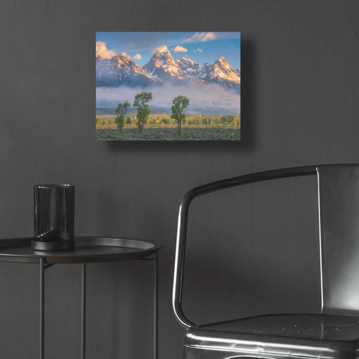 Epic Art 'Morning Fog In the Tetons - Grand Teton National Park' by Darren White, Acrylic Glass Wall Art,16x12