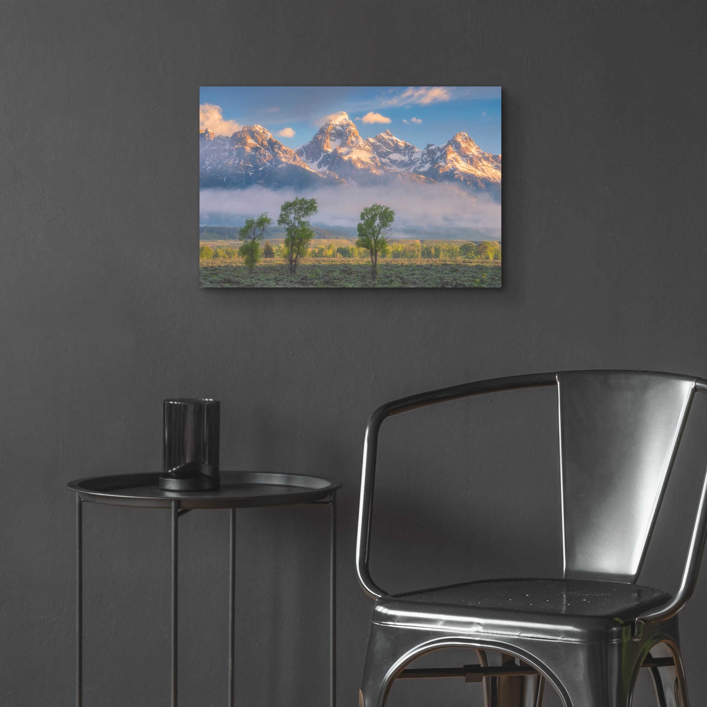 Epic Art 'Morning Fog In the Tetons - Grand Teton National Park' by Darren White, Acrylic Glass Wall Art,24x16