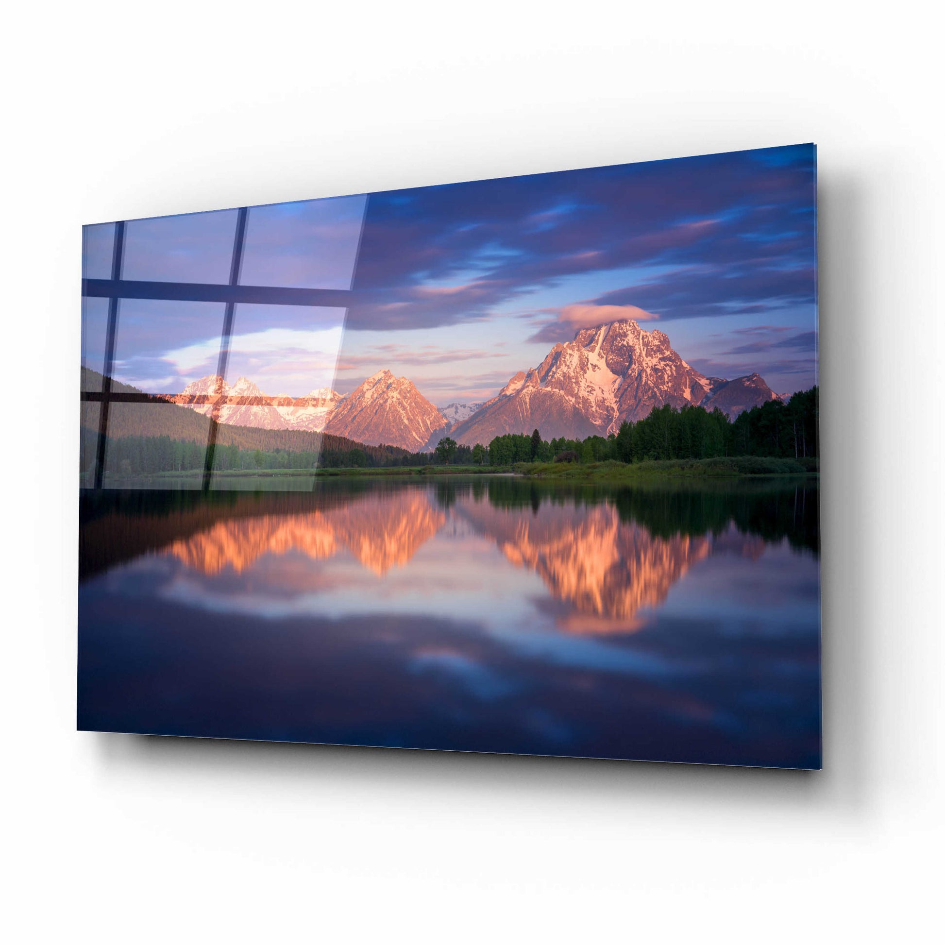 Epic Art 'Oxbow - Grand Teton National Park' by Darren White, Acrylic Glass Wall Art,16x12