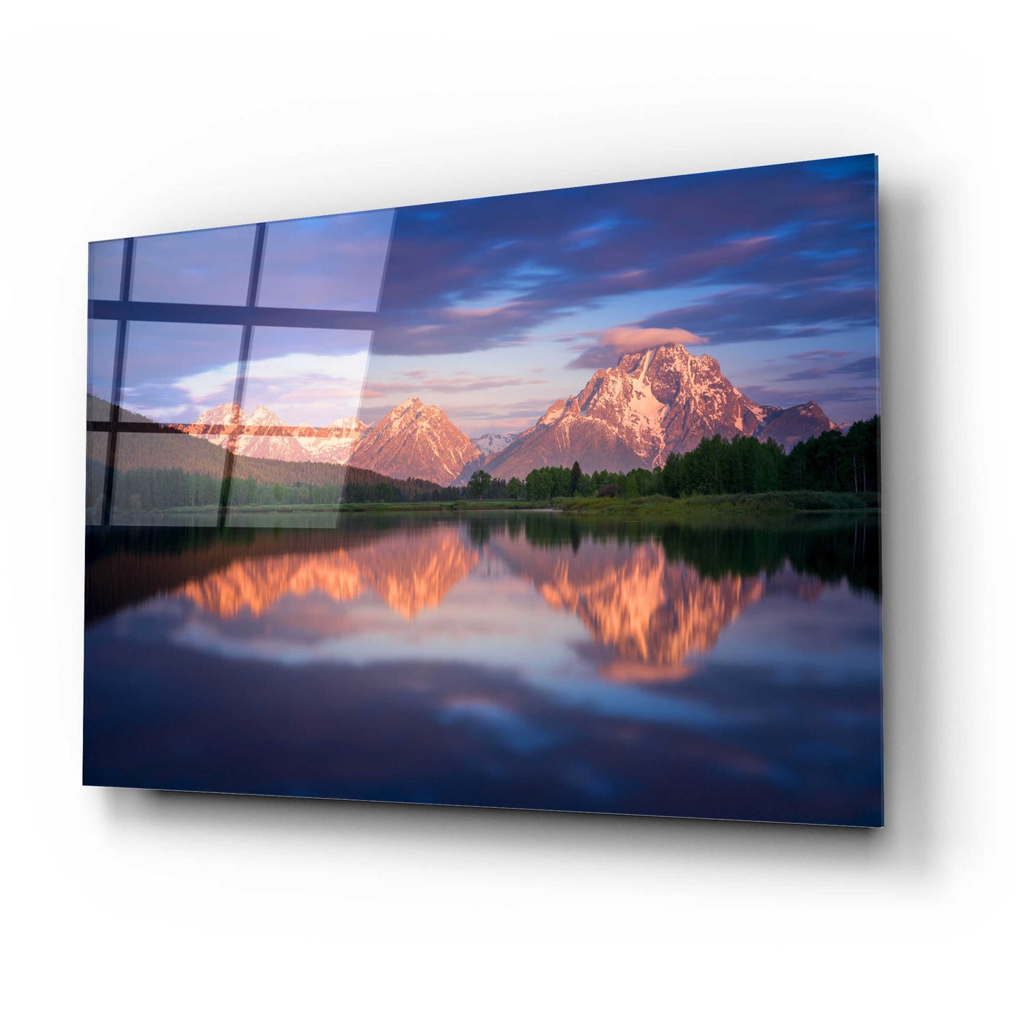 Epic Art 'Oxbow - Grand Teton National Park' by Darren White, Acrylic Glass Wall Art,24x16