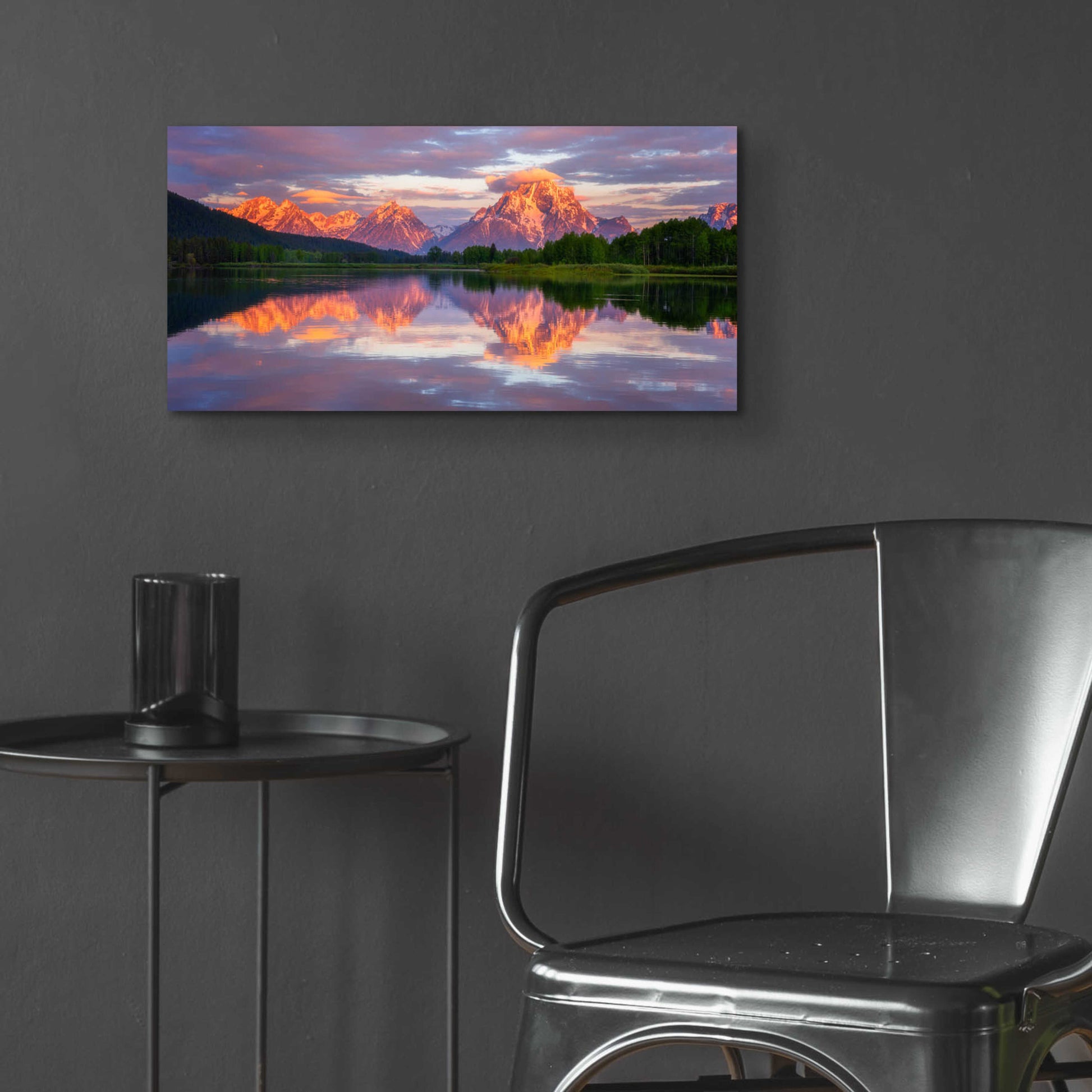 Epic Art 'Oxbow Magic - Grand Teton National Park' by Darren White, Acrylic Glass Wall Art,24x12