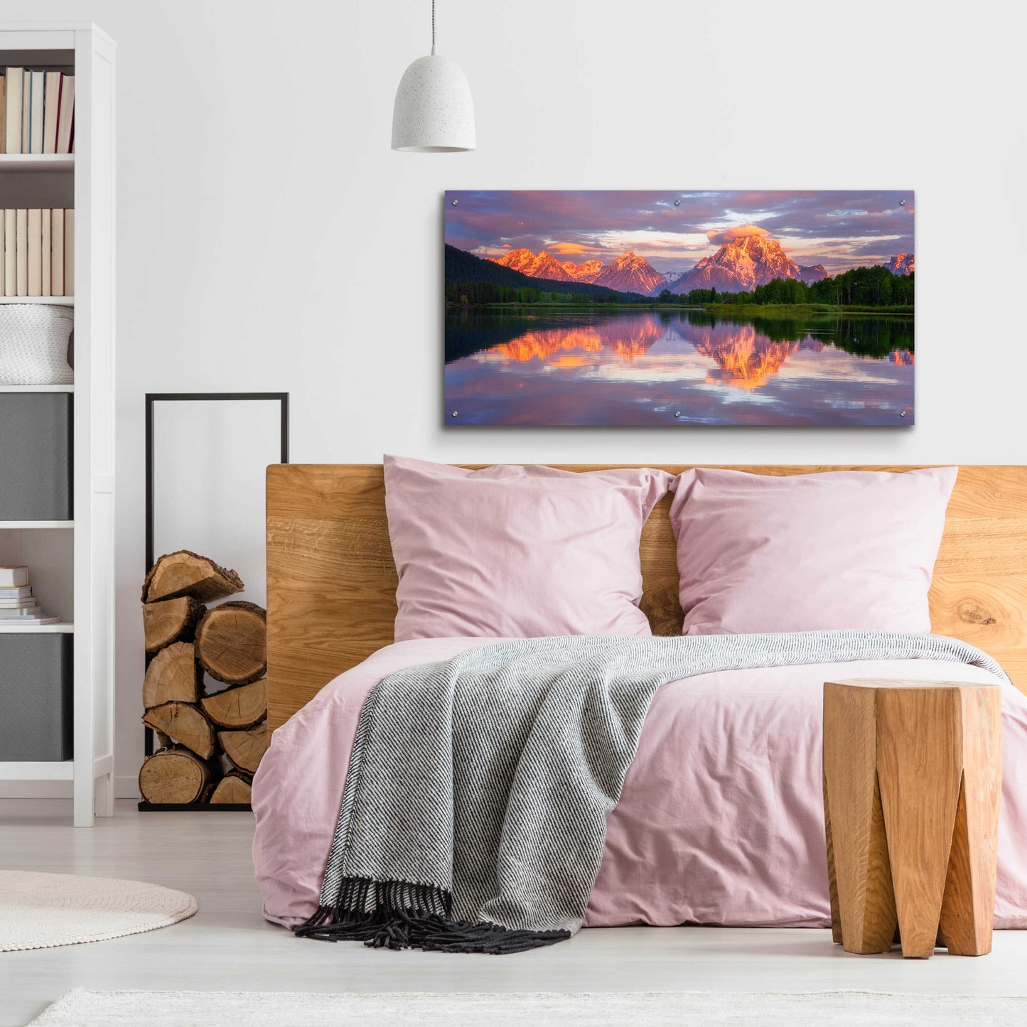 Epic Art 'Oxbow Magic - Grand Teton National Park' by Darren White, Acrylic Glass Wall Art,48x24