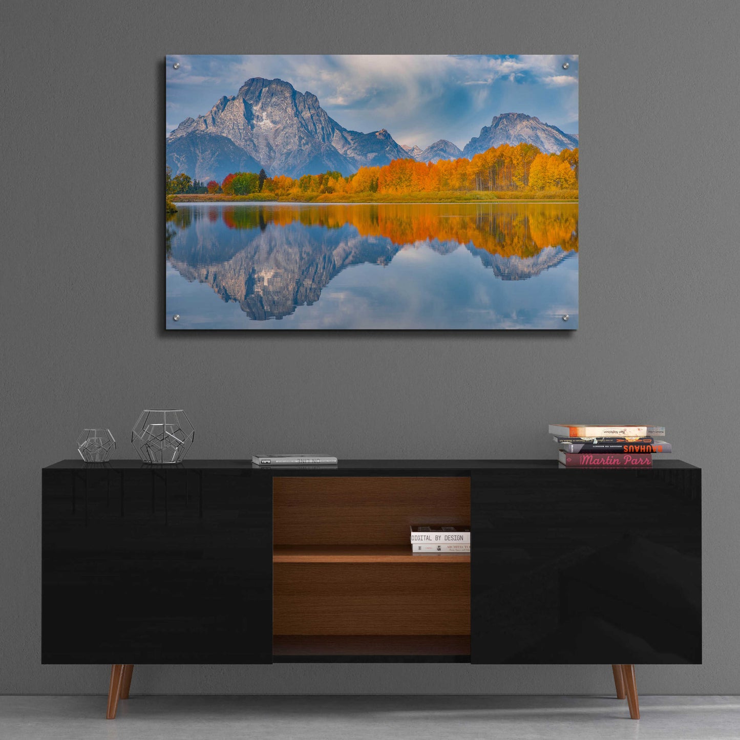 Epic Art 'Oxbows Autumn - Grand Teton National Park' by Darren White, Acrylic Glass Wall Art,36x24