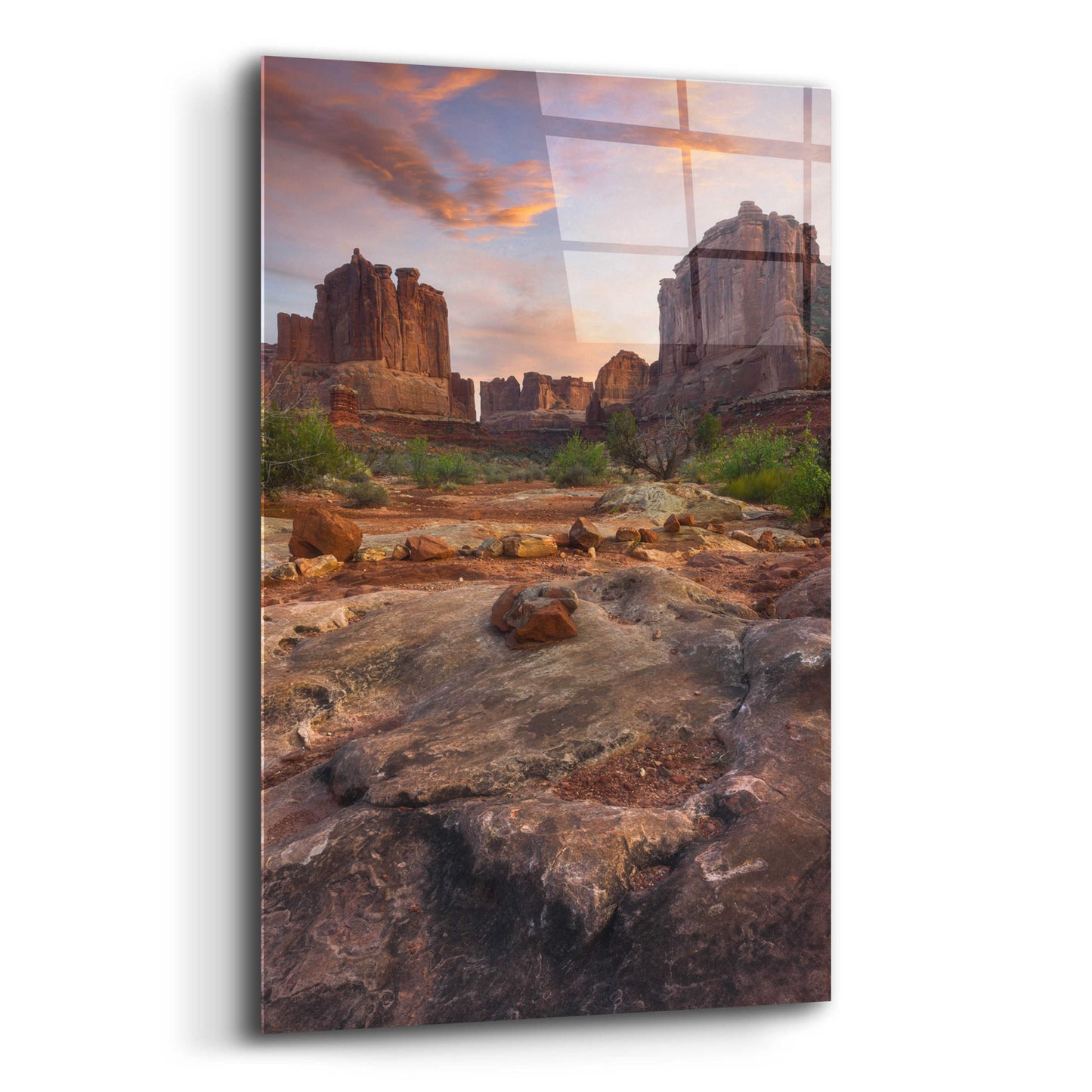 Epic Art 'Park Avenue Sunset - Arches National Park' by Darren White, Acrylic Glass Wall Art,12x16