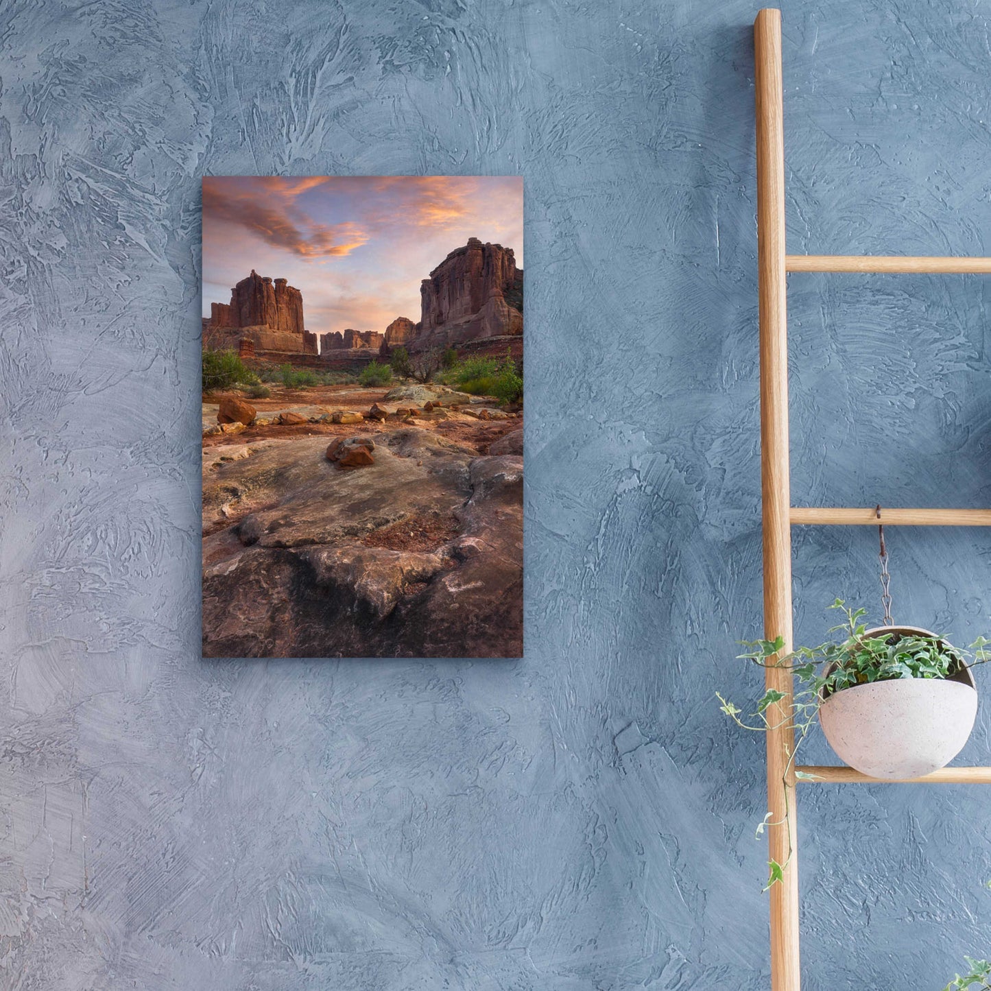 Epic Art 'Park Avenue Sunset - Arches National Park' by Darren White, Acrylic Glass Wall Art,16x24