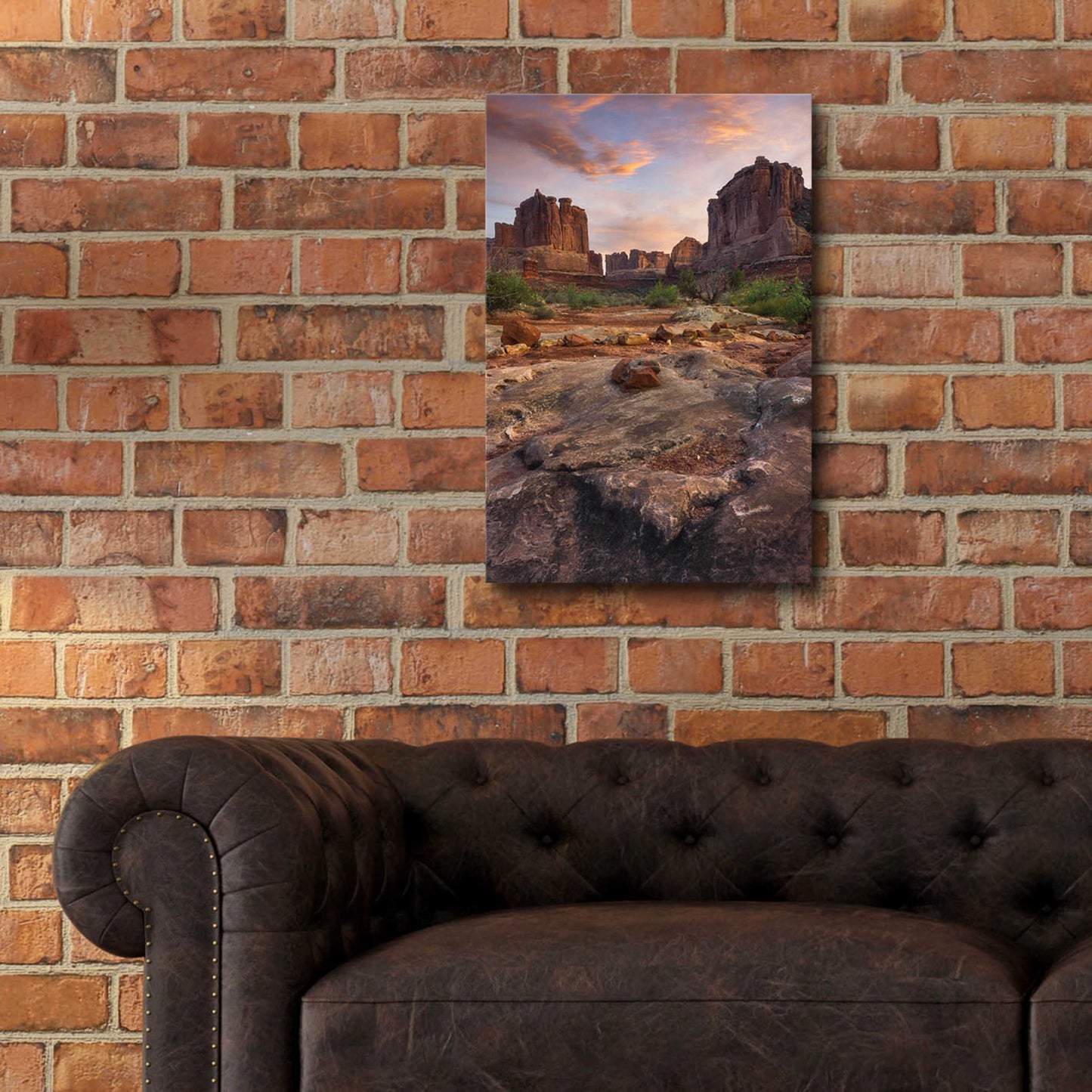 Epic Art 'Park Avenue Sunset - Arches National Park' by Darren White, Acrylic Glass Wall Art,16x24