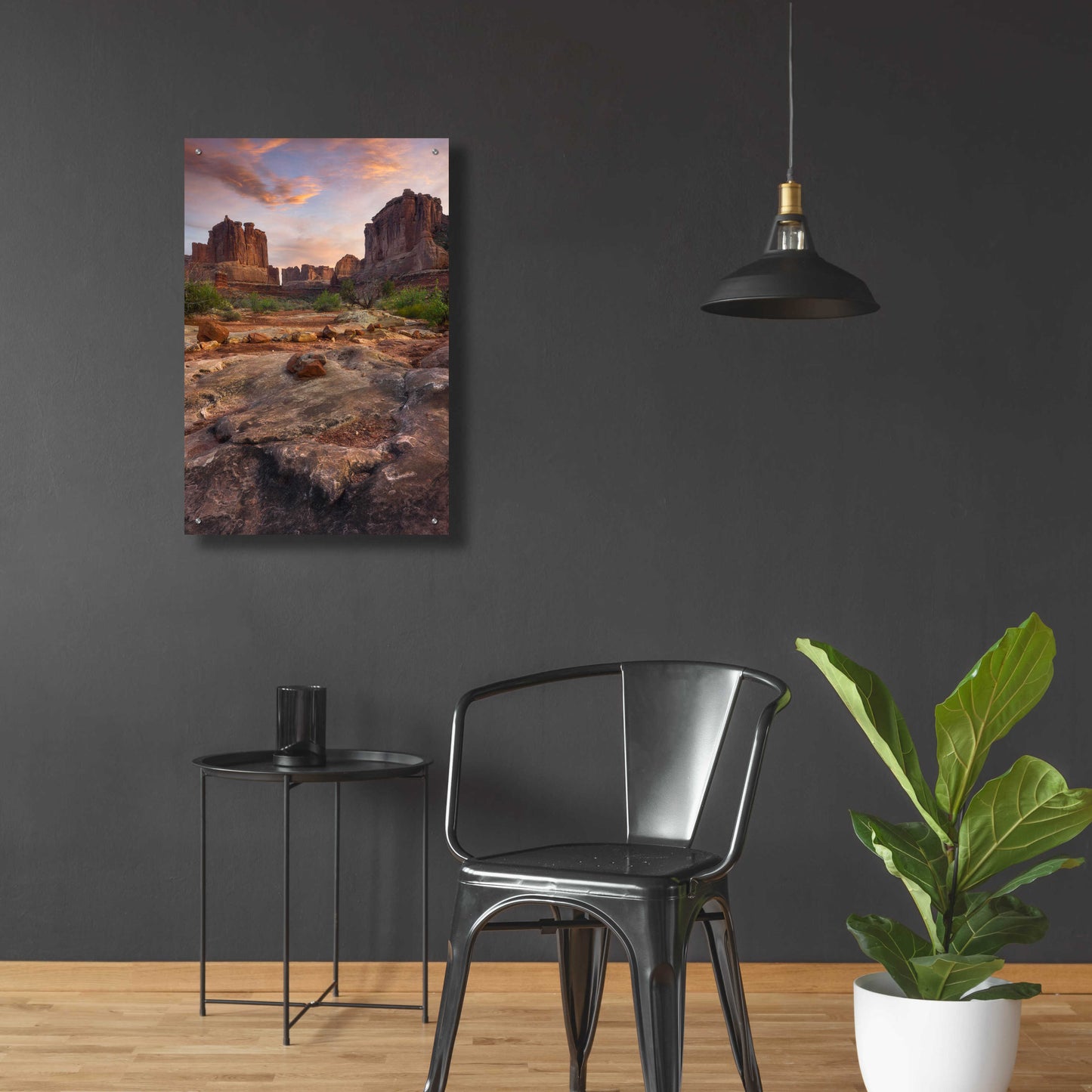 Epic Art 'Park Avenue Sunset - Arches National Park' by Darren White, Acrylic Glass Wall Art,24x36