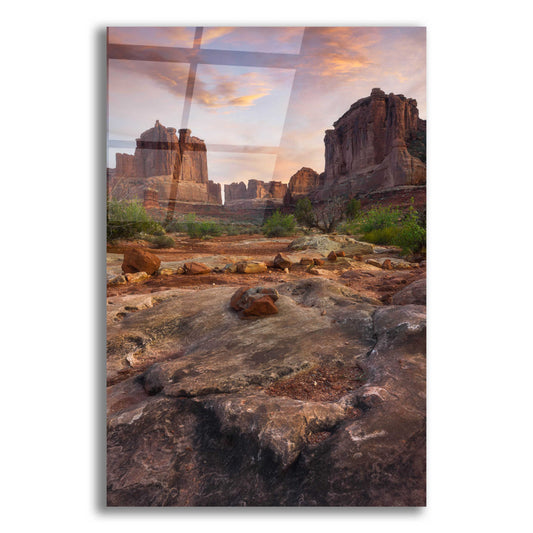 Epic Art 'Park Avenue Sunset - Arches National Park' by Darren White, Acrylic Glass Wall Art