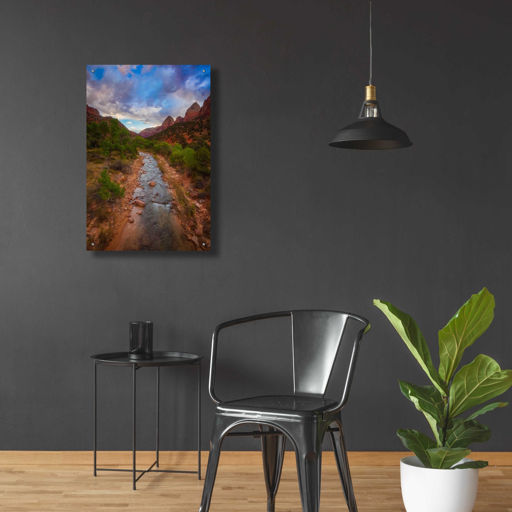 Epic Art 'Path to Zion - Zion National Park' by Darren White, Acrylic Glass Wall Art,24x36